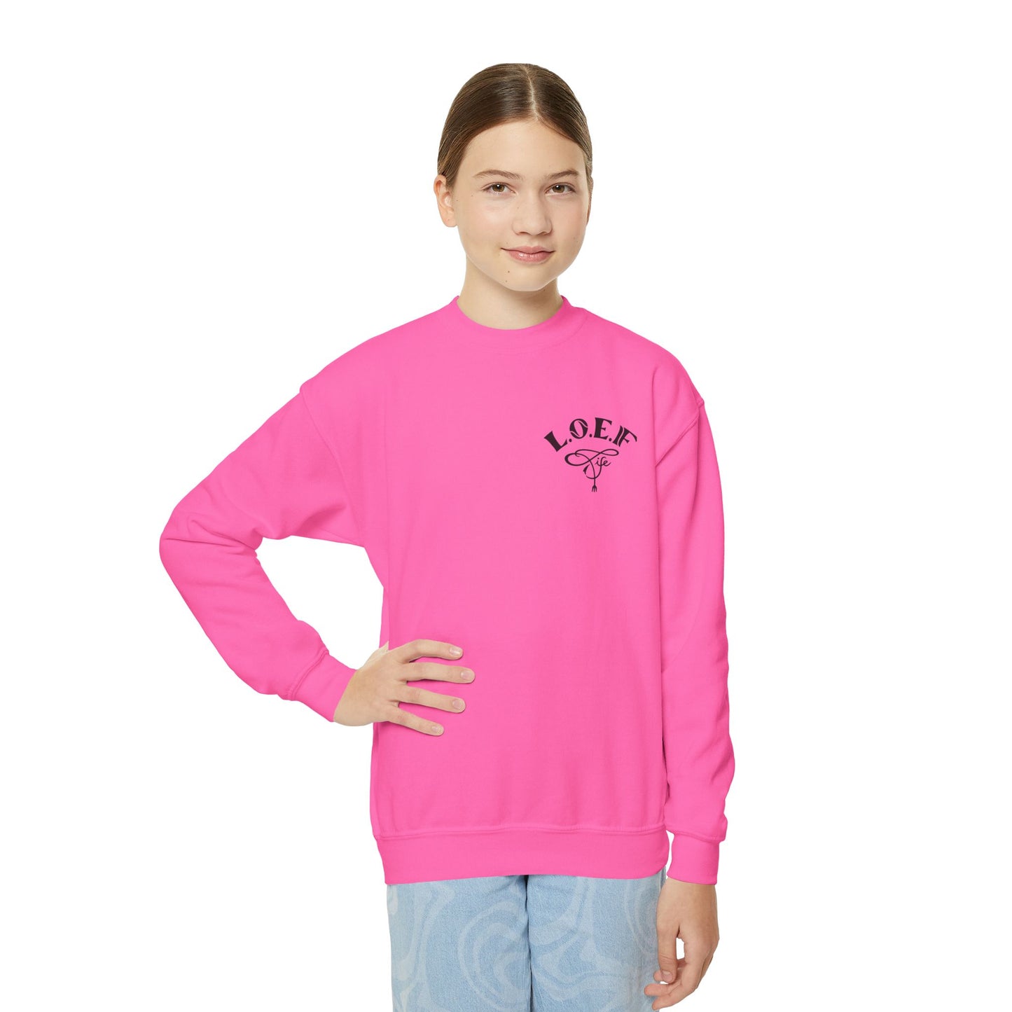 L.O.E.F Foodie 4Life Young Sweatshirt (Sky Blue)