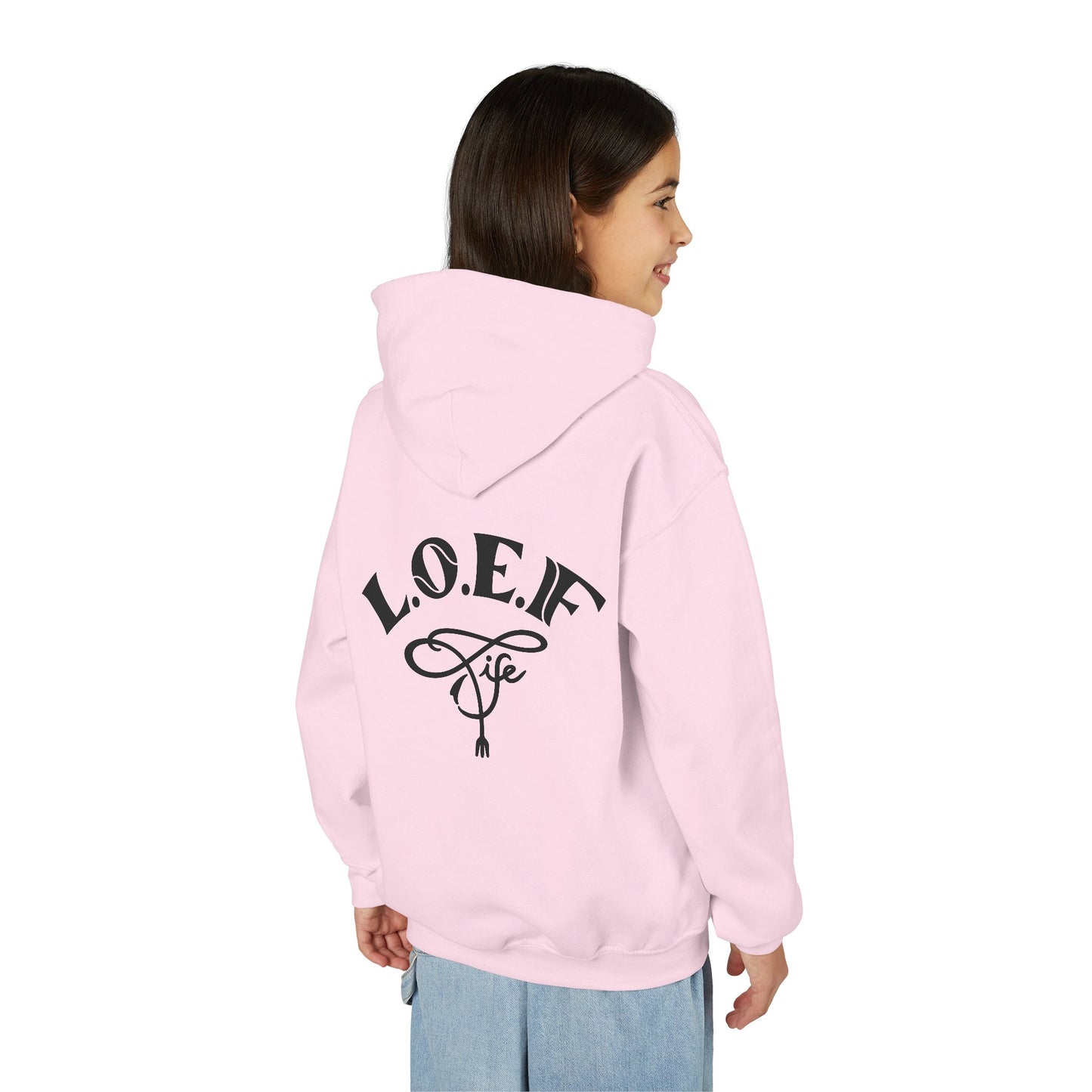 L.O.E.F Foodie 4Life Young Hoodie (Fiery Red)