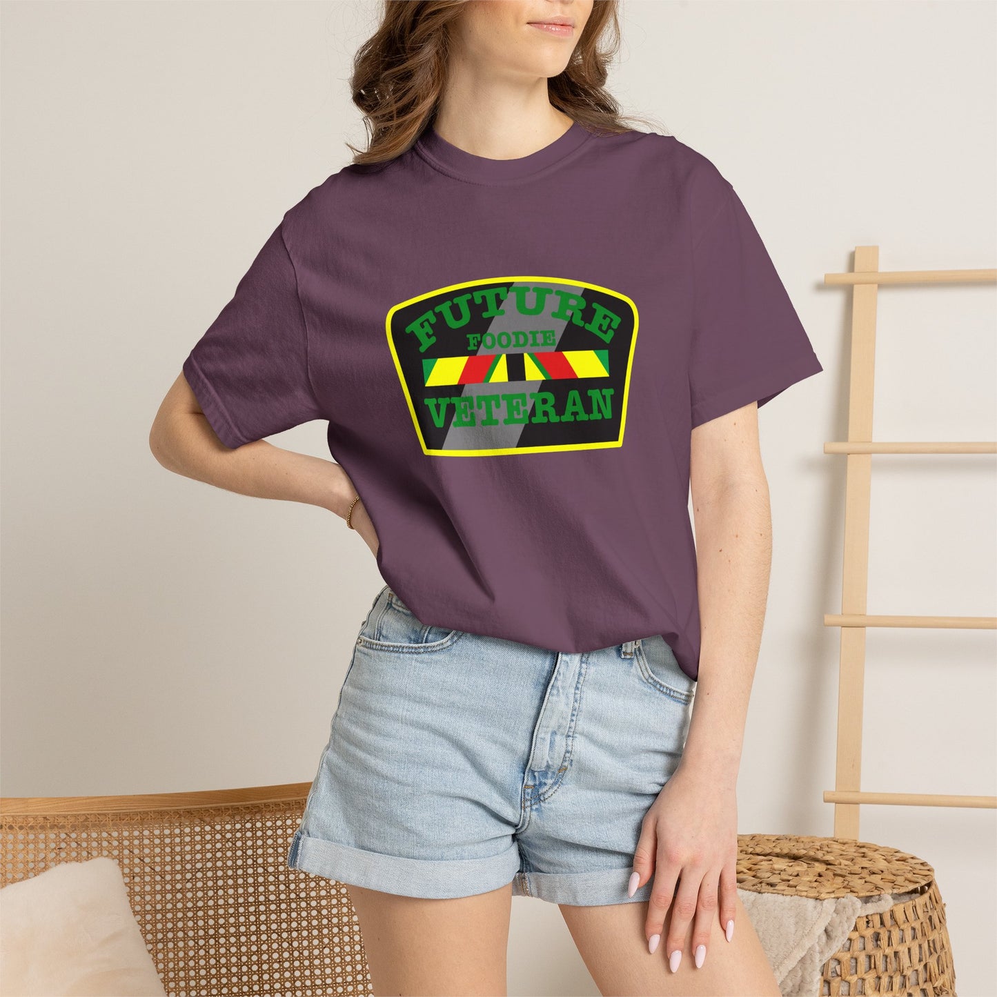 L.O.E.F Future Foodie Veteran Unisex Tee Shirt (Green)