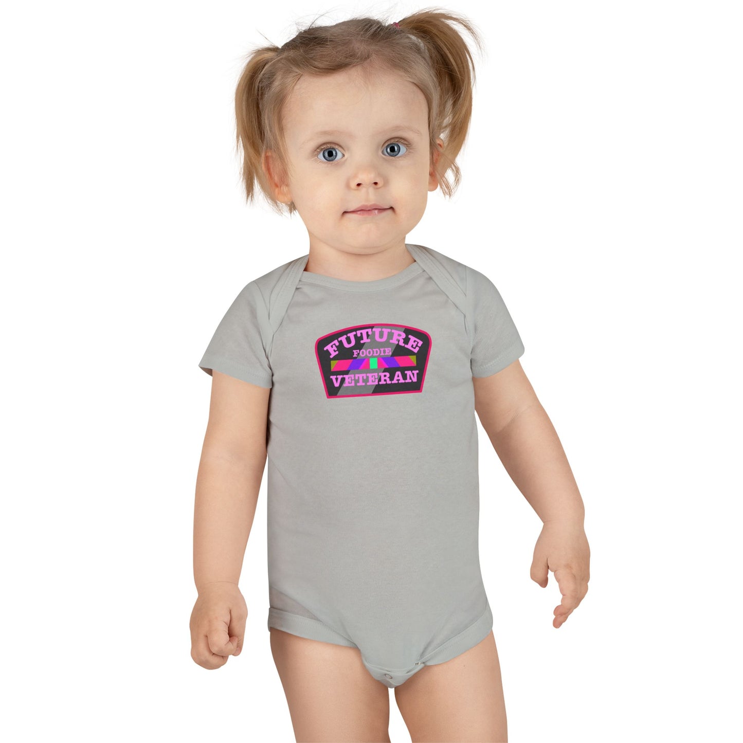 L.O.E.F Future Foodie Veteran Baby Bodysuit (Pink)