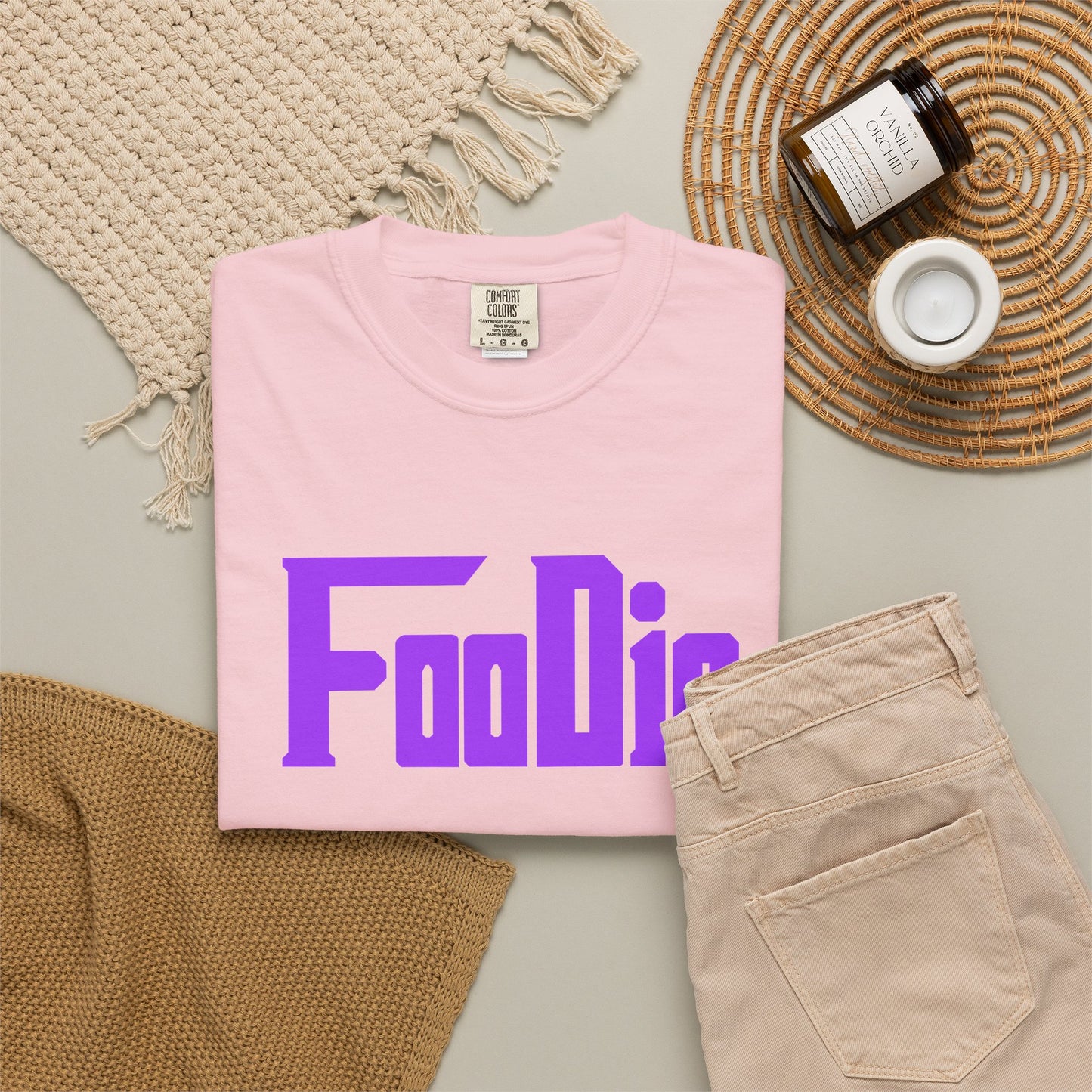 LO.E.F Foodie Unisex Tee Shirt (Bright Purple)
