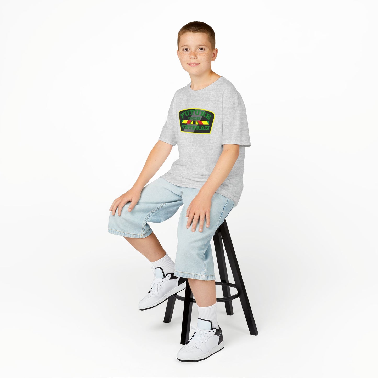 L.O.E.F Future Foodie Veteran Kids Tee Shirt (Green)