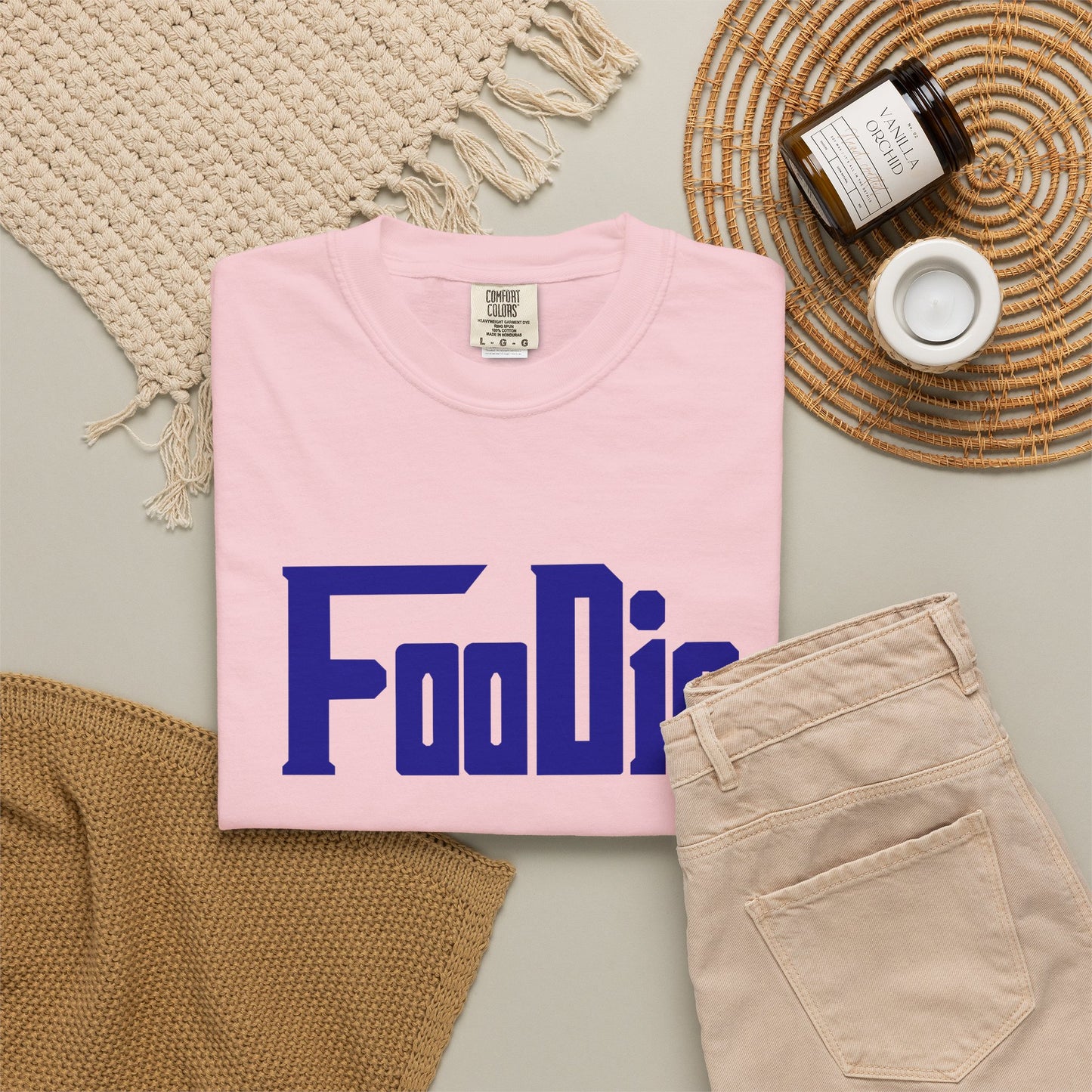 L.O.E.F Foodie Unisex Tee Shirt (Dark Blue)
