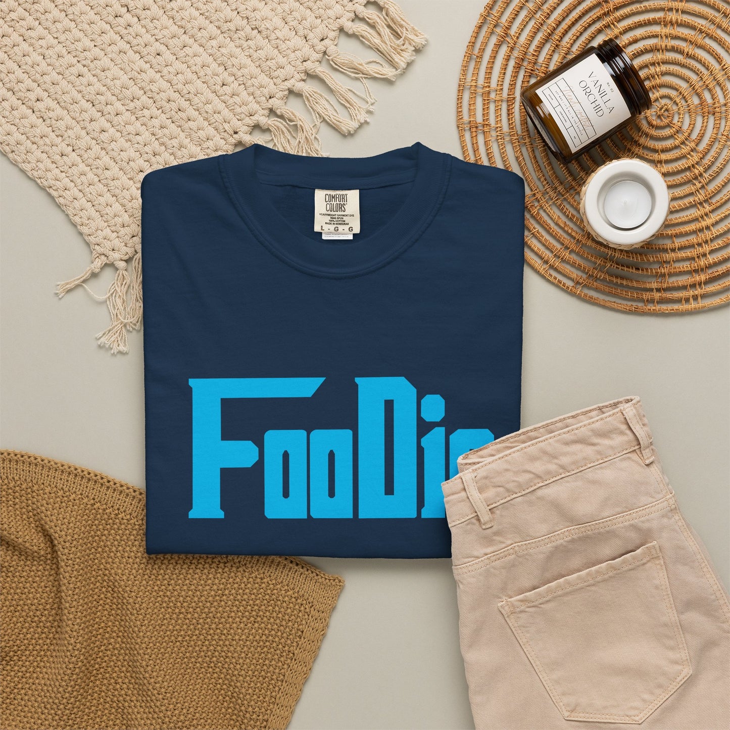 L.O.E.F Foodie Unisex Tee Shirt (Sky Blue)