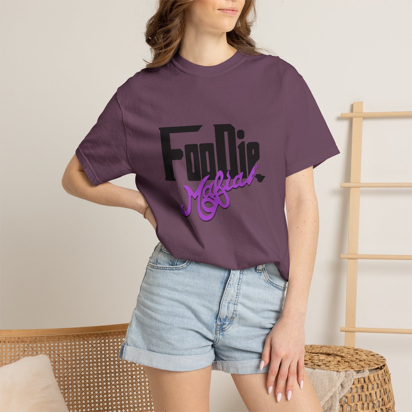L.O.E.F Foodie Mafia Unisex Tee shirt (Bright Purple)