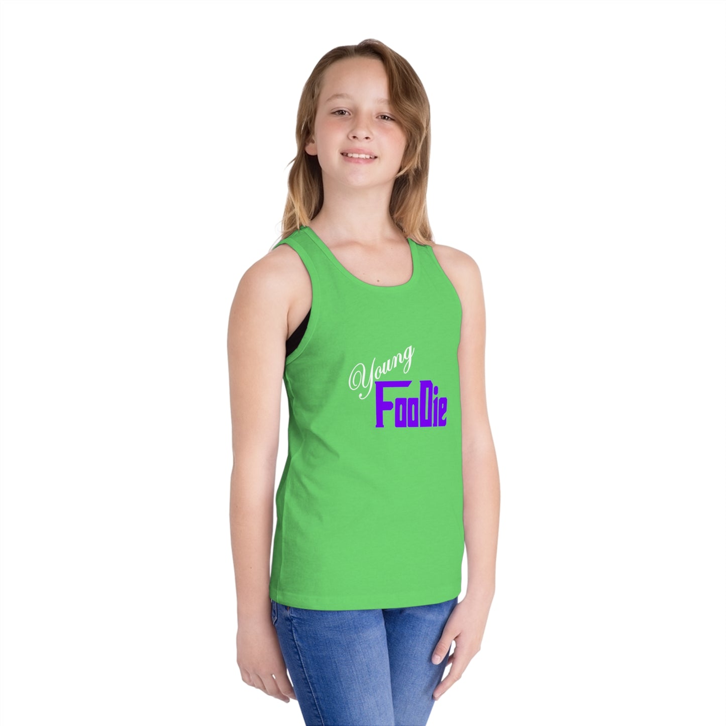 L.O.E.F White Young Foodie Kid Tank Top (Violet)