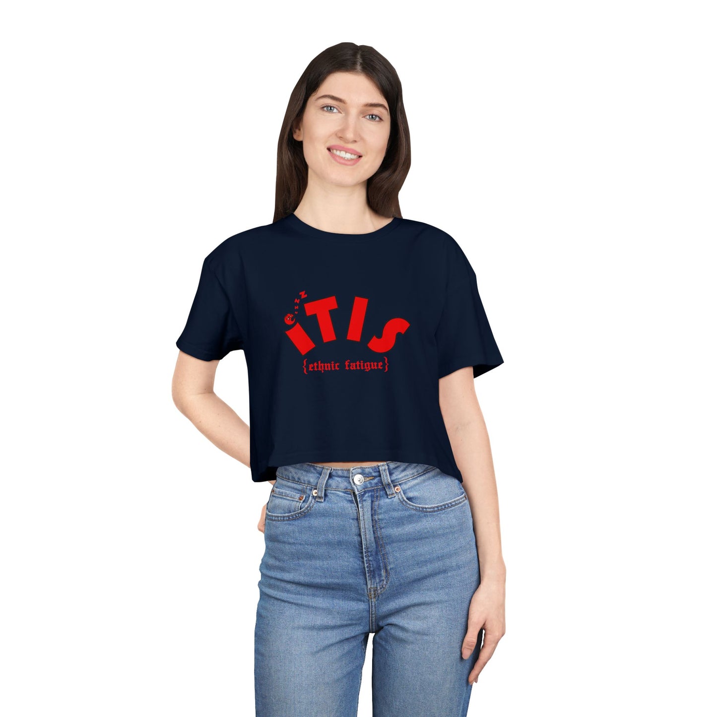 L.O.E.F ITIS Women Crop Tee (Red)