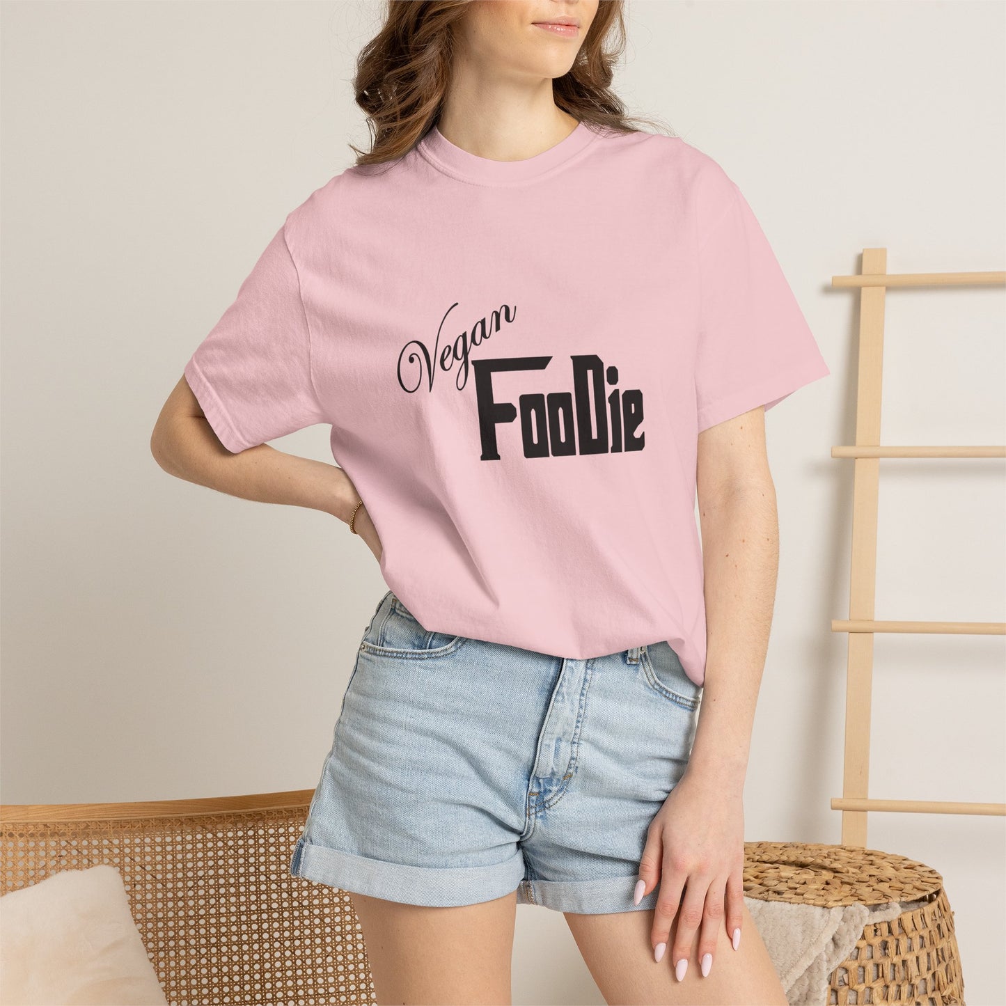 L.O.E.F Unisex Vegan Foodie Tee Shirt (Black)