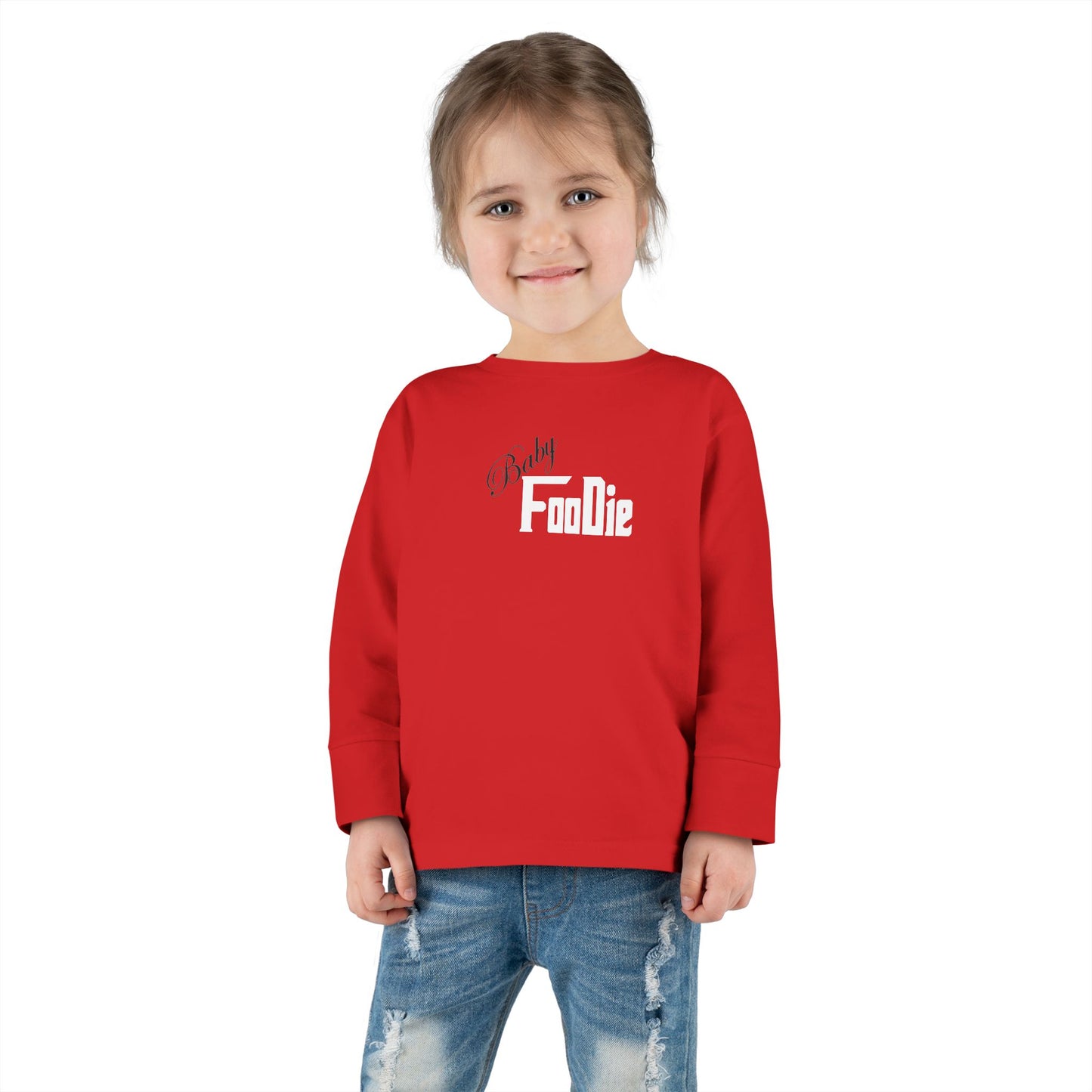 L.O.E.F Future Foodie Toddler Long Sleeve Tee (White)
