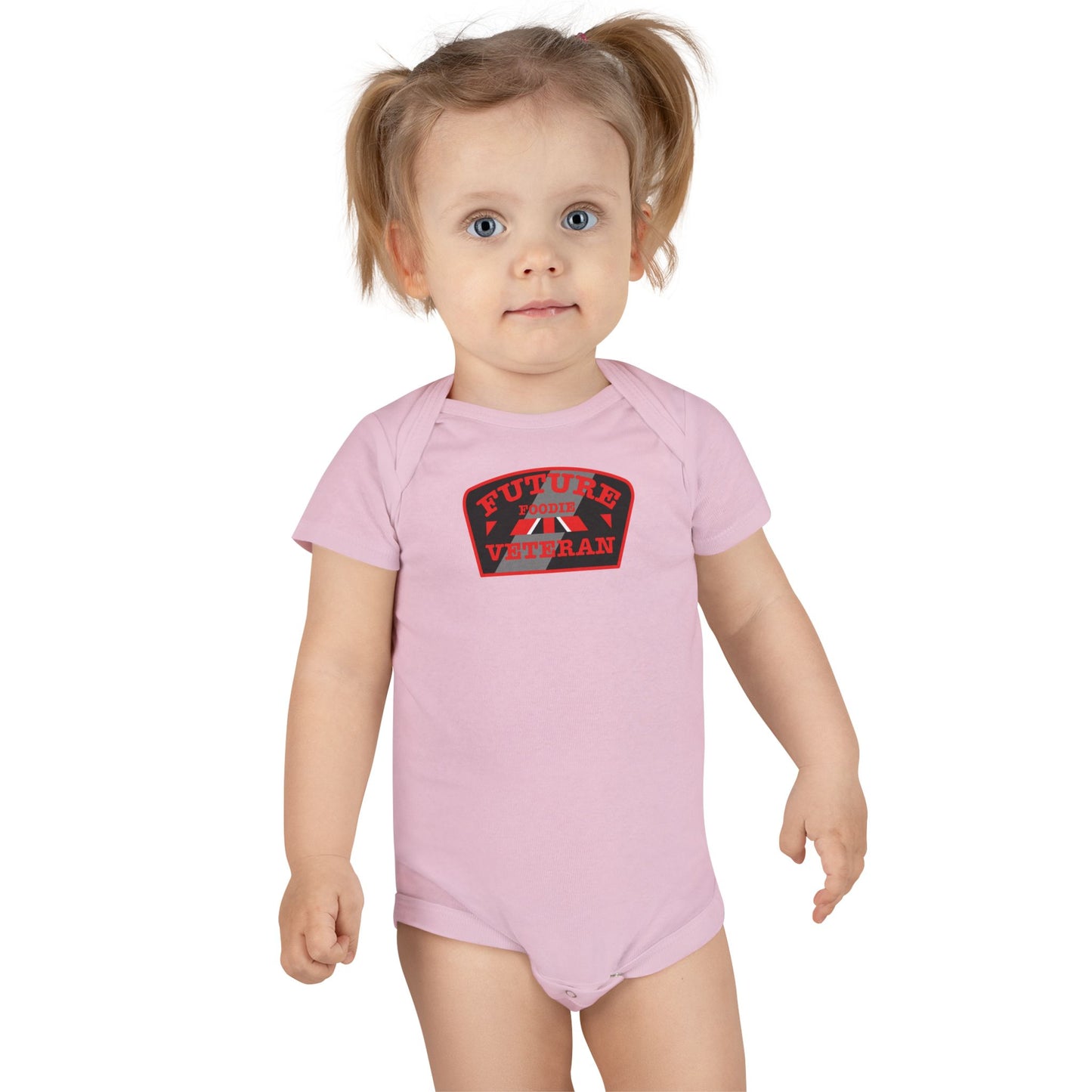 L.O.E.F Future Foodie Veteran Baby Bodysuit (Red)