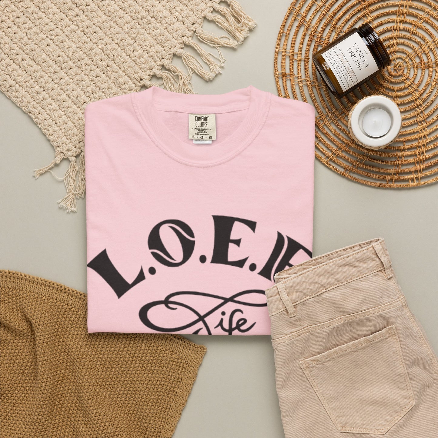 L.O.E.F Life Unisex Tee Shirt (Black)