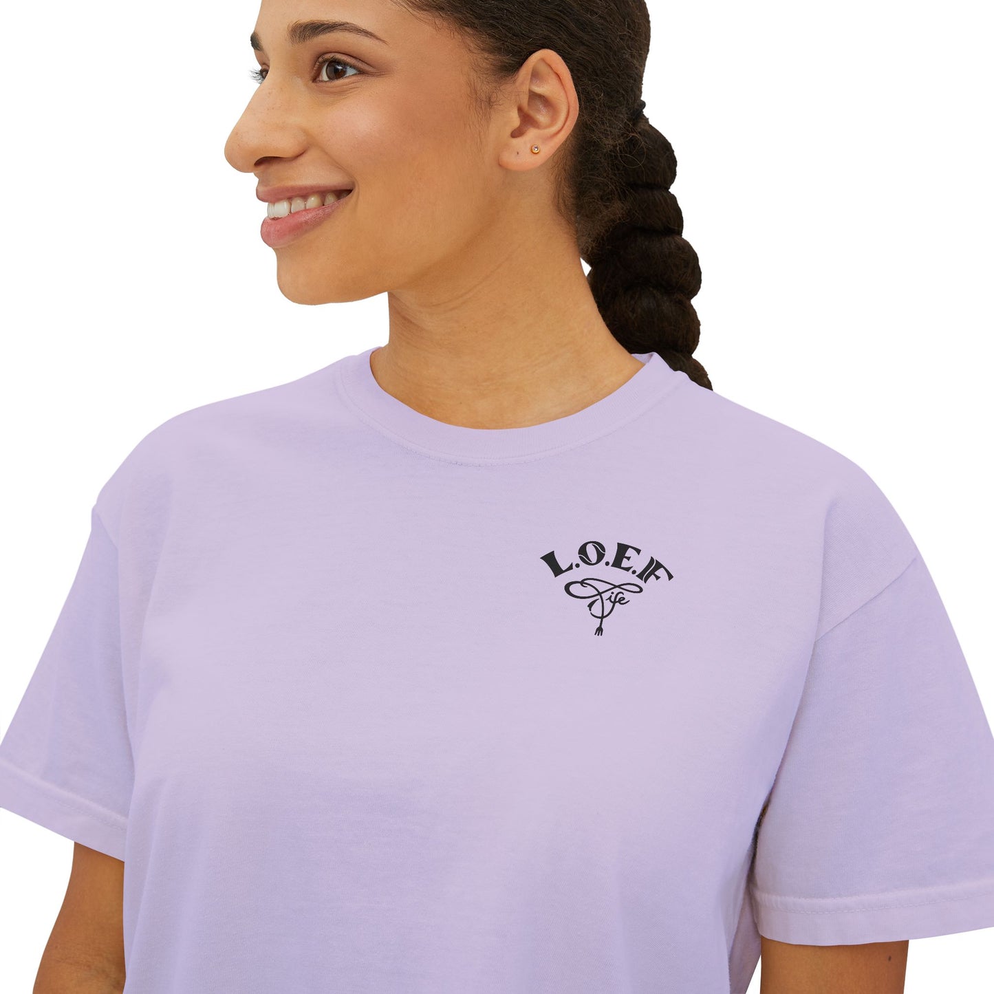 L.O.E.F Foodie 4Life Certified Boxy Tee (Fuchsia)