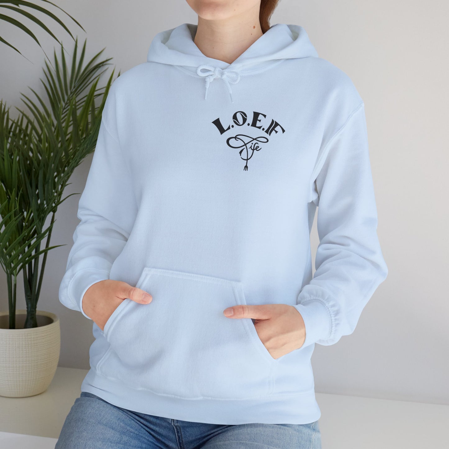 L.O.E.F Foodie 4Life Vegan Hoodie (Fiery Red)