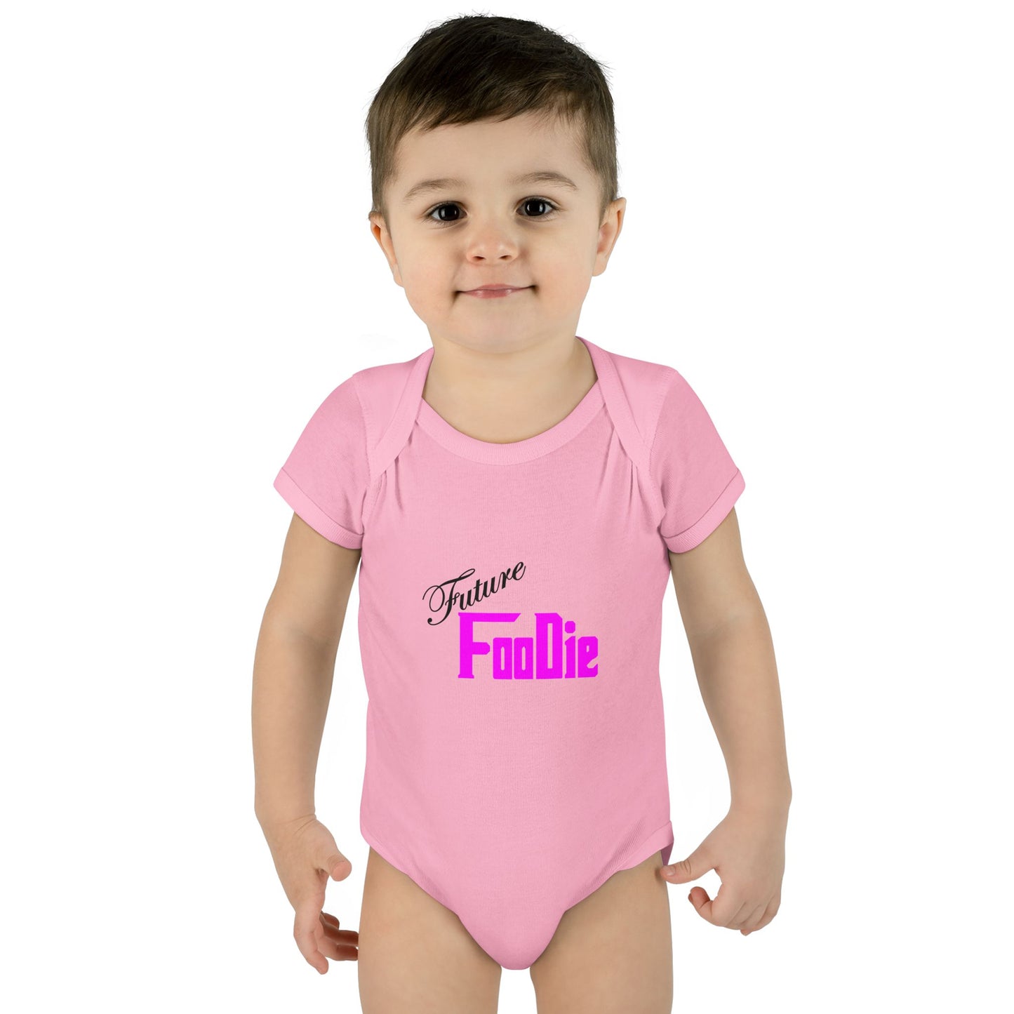 L.O.E.F Future Foodie Toddler Bodysuit (Fuchsia)