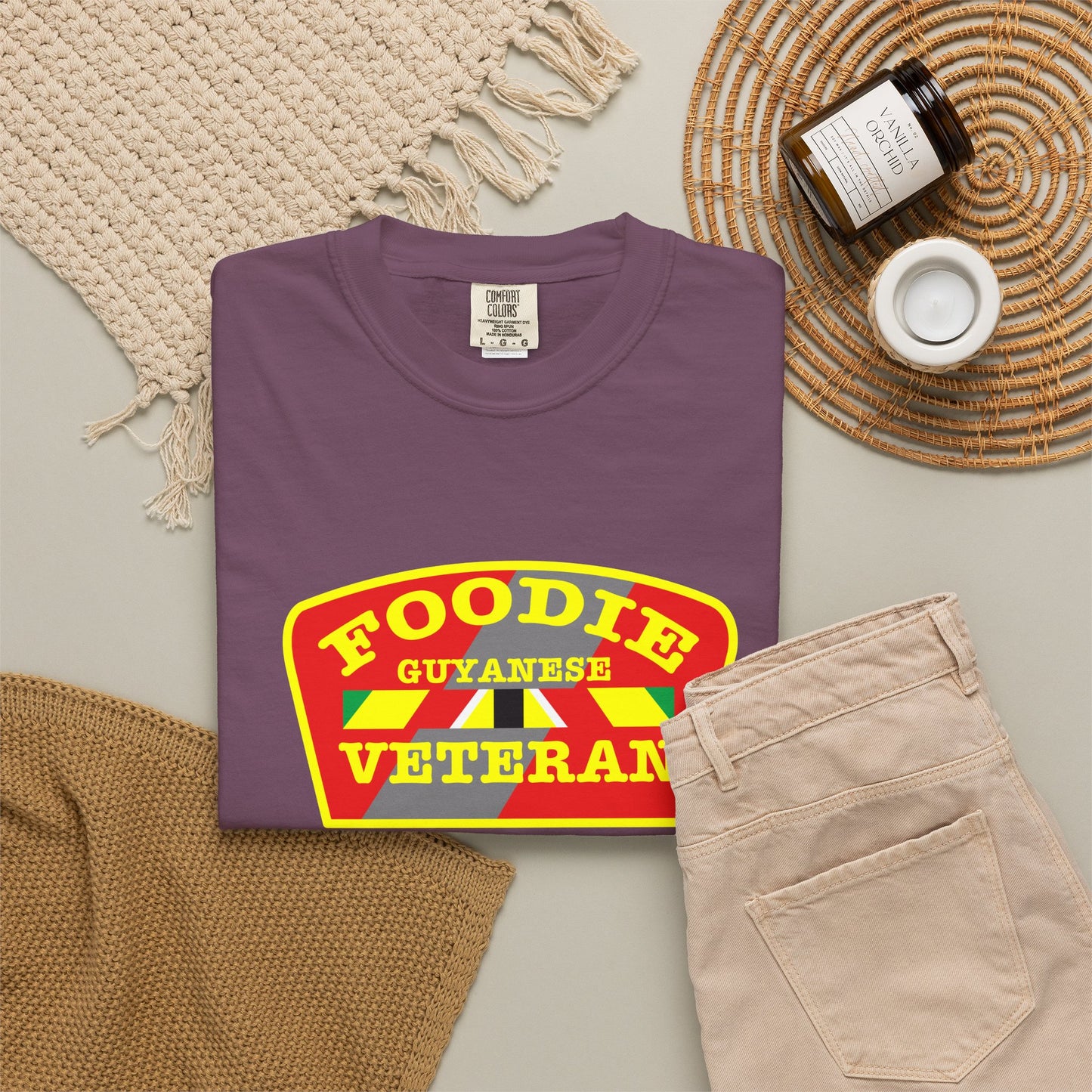 L.O.E.F Foodie Veteran Guyanese Unisex Tee Shirt