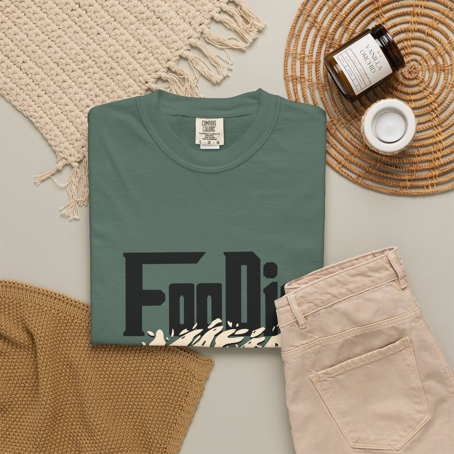 L.O.E.F Foodie Mafia Tee Shirt (Cream)