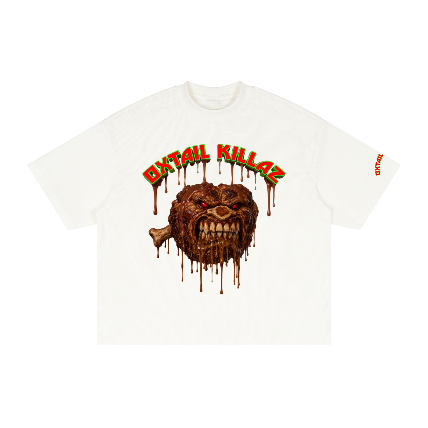L.O.E.F. Life Oxtail Killaz Textured Waffle Washed Boxy T-Shirt