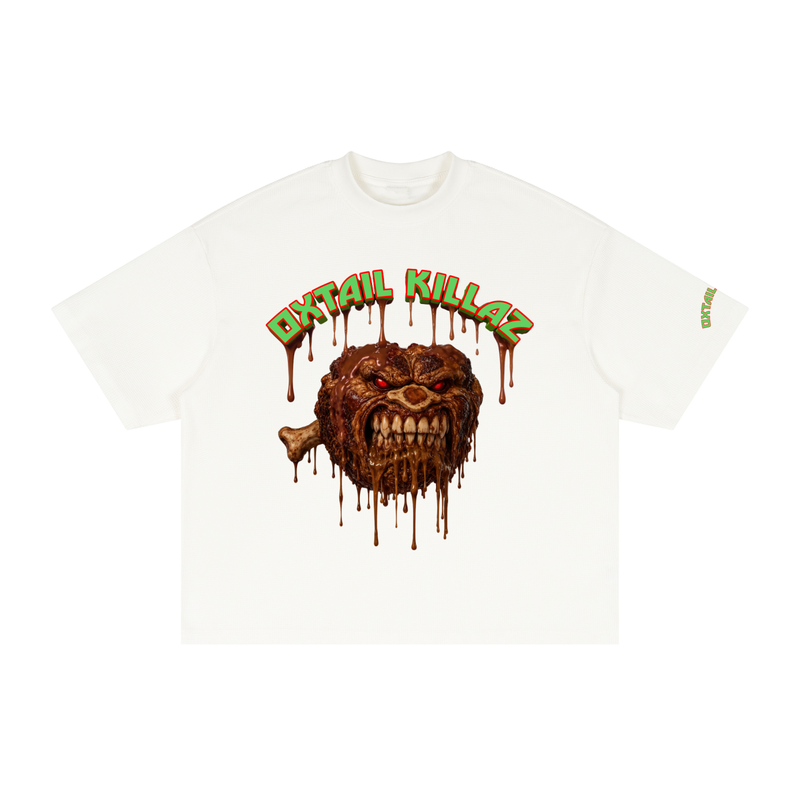 L.O.E.F. Life Oxtail Killaz Textured Waffle Washed Boxy T-Shirt