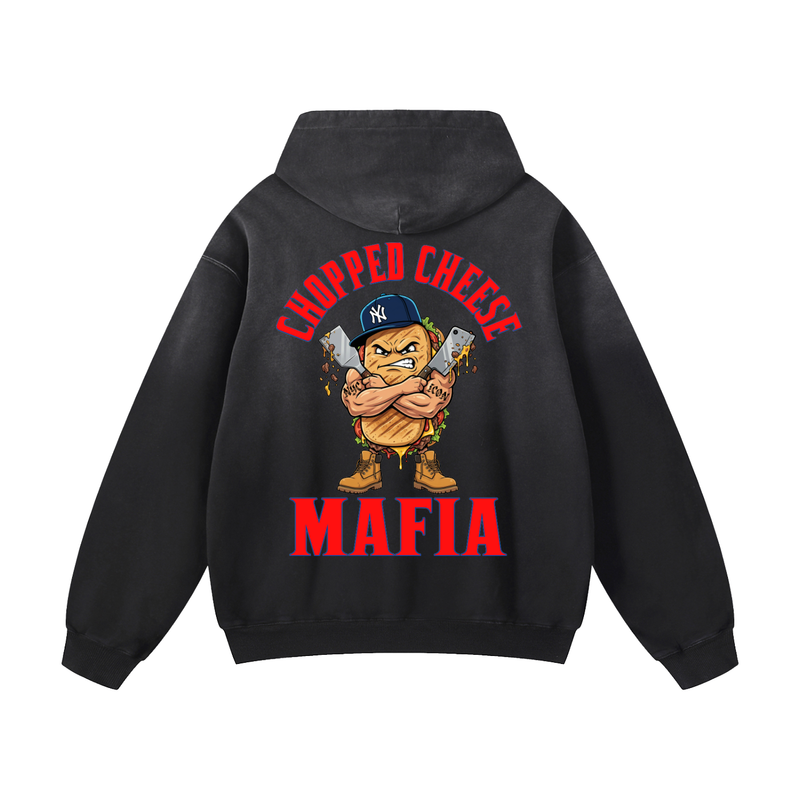L.O.E.F. Life Chopped Cheese Heavyweight Sunfade Oversized Hoodie