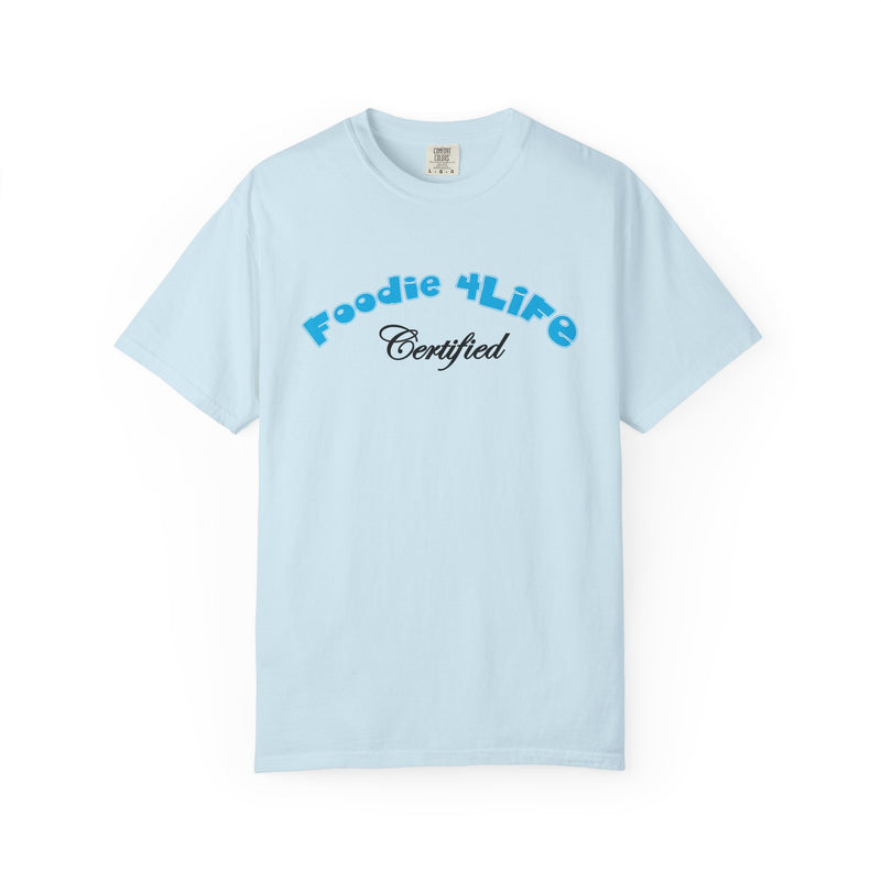 L.O.E.F Foodie 4Life Certified Unisex Tee Shirt (Sky Blue)