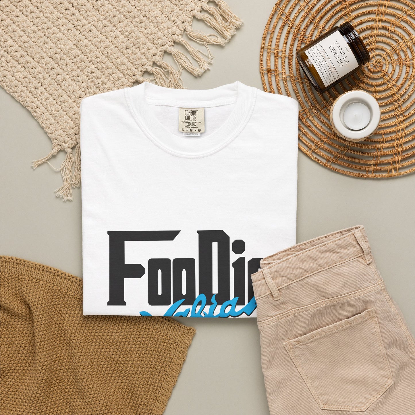 L.O.E.F Foodie Mafia Unisex Tee shirt (Sky Blue)