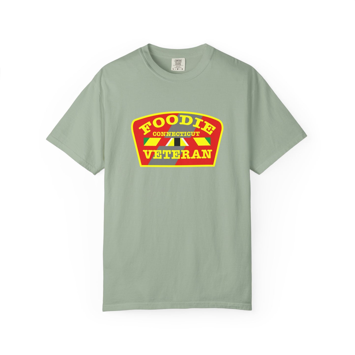 L.O.E.F Foodie Veteran CONNECTICUT Unisex Tee Shirt (Yellow)