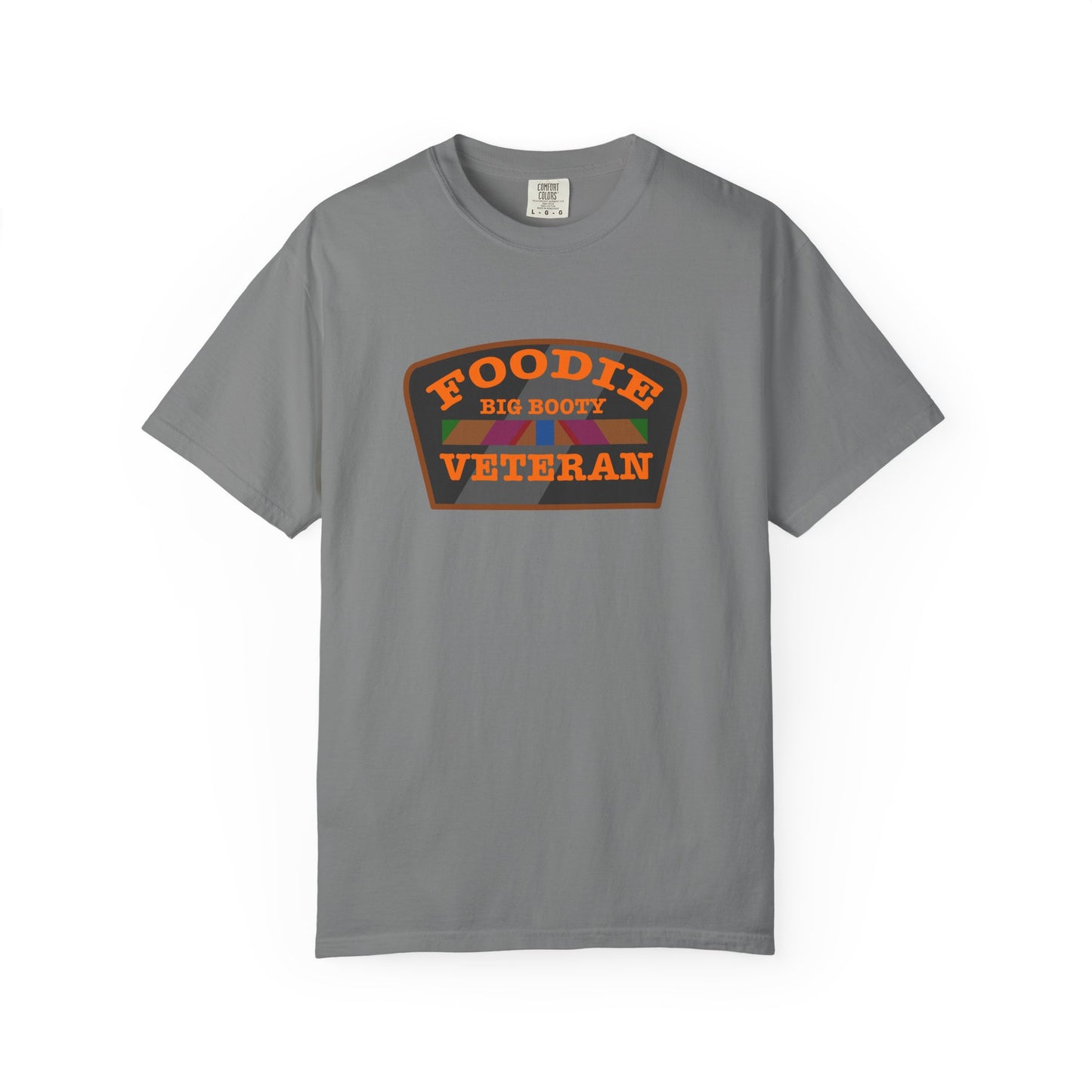 L.O.E.F Foodie Veteran BIG BOOTY Unisex Tee Shirt (Orange)