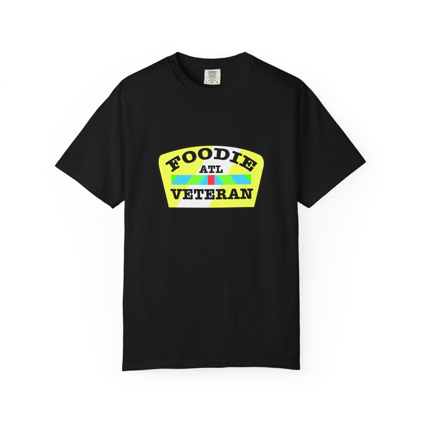 L.O.E.F Foodie Veteran ATL Unisex Tee Shirt (Yellow and Black)