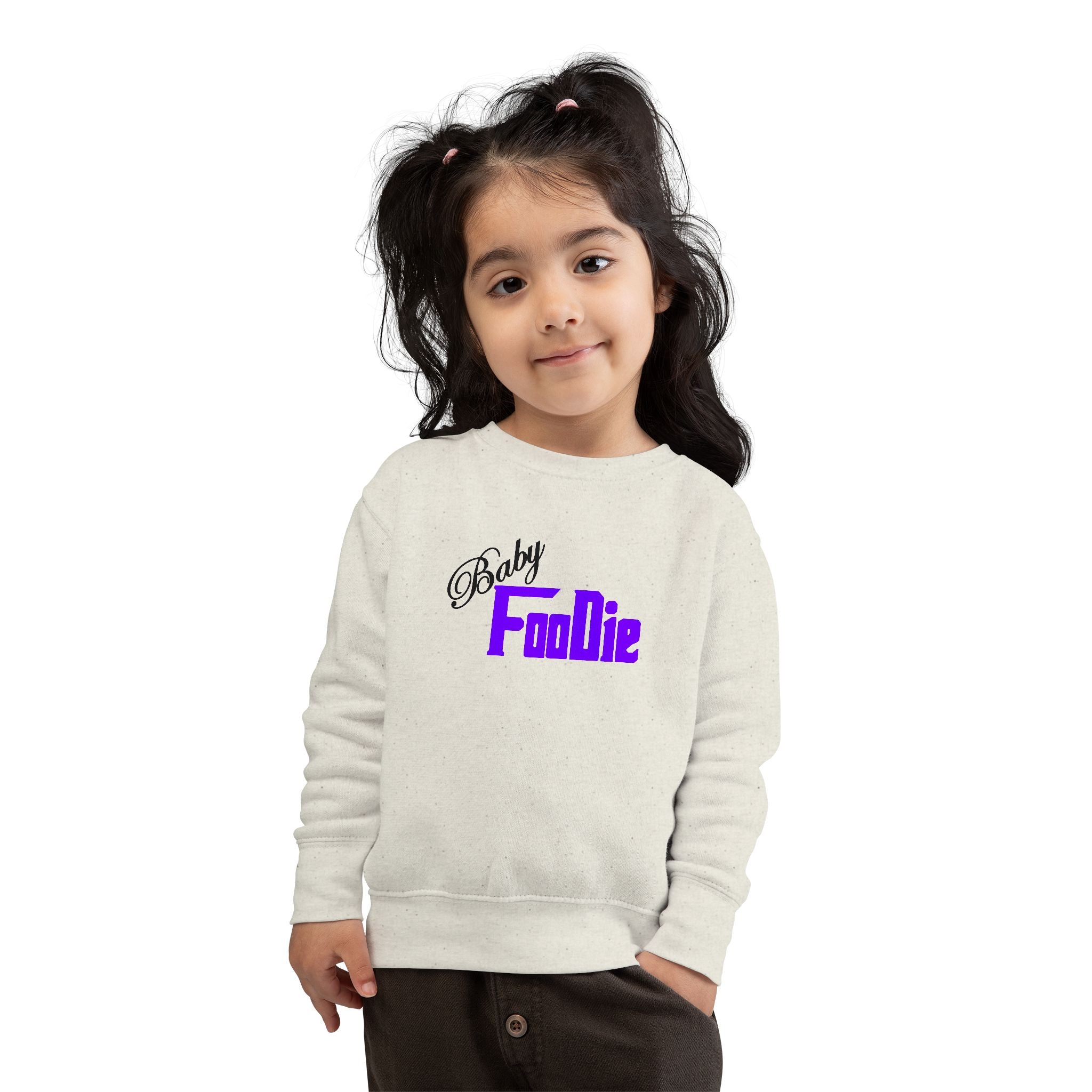 L.O.E.F Baby Foodie Toddler Sweatshirt (Violet)