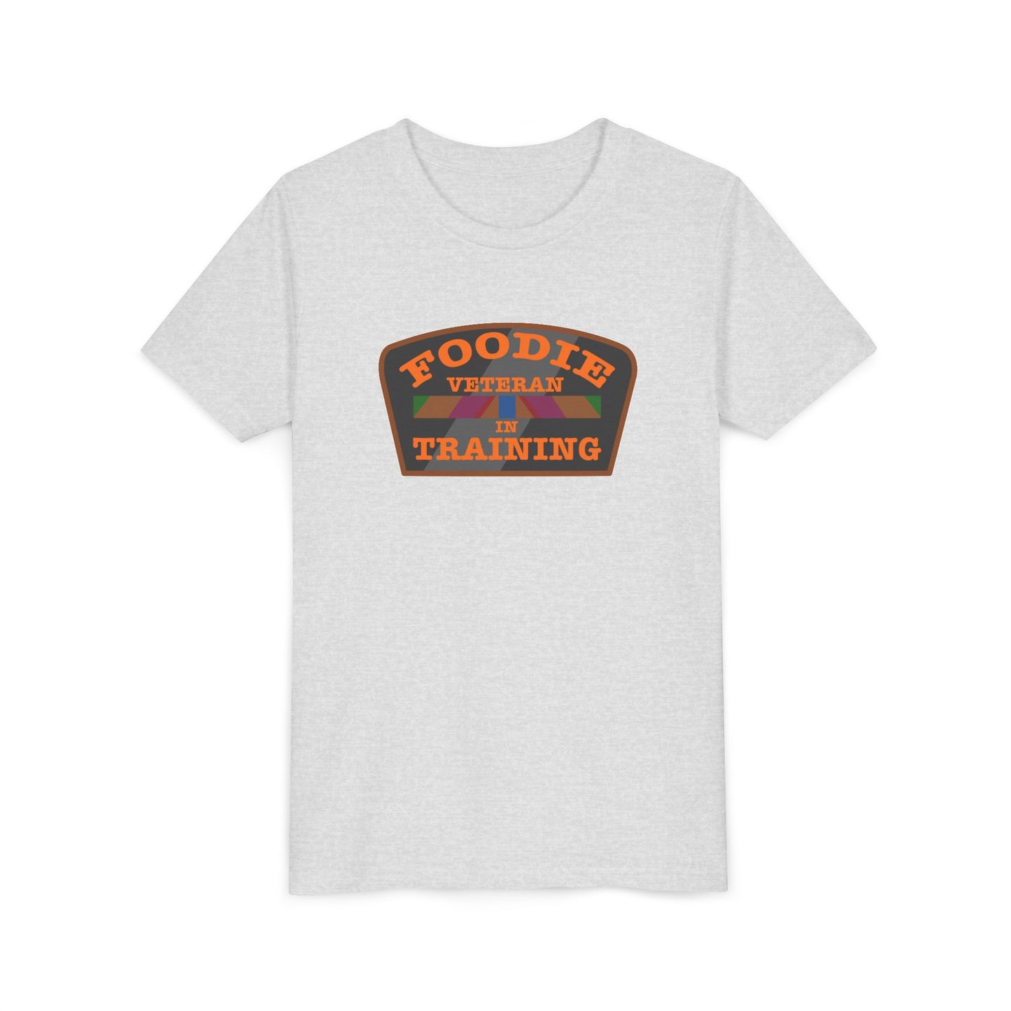 L.O.E.F Foodie Veteran In Training Kids Tee Shirt  (Orange)