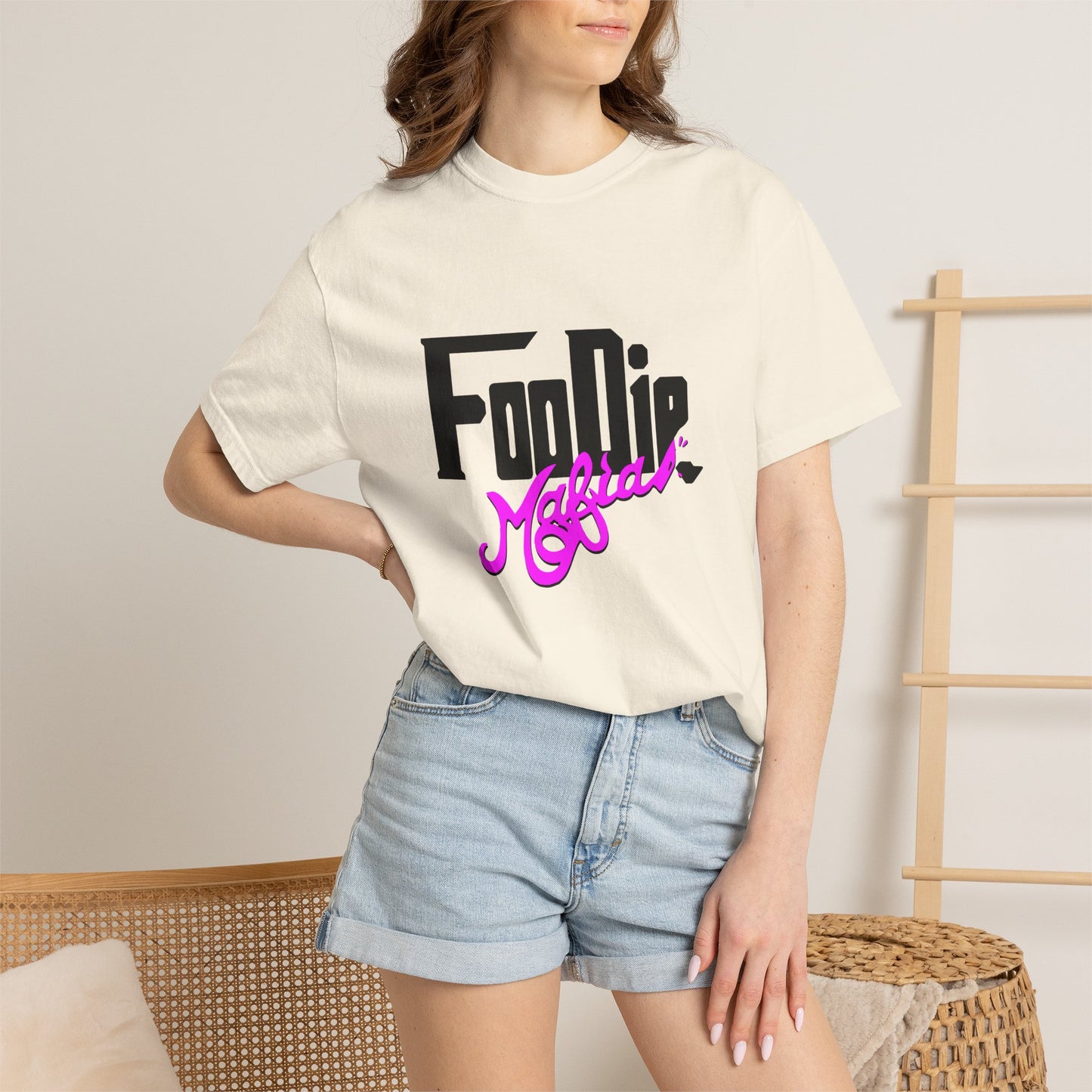 L.O.E.F Foodie Mafia Unisex Tee Shirt (Bright Purple)