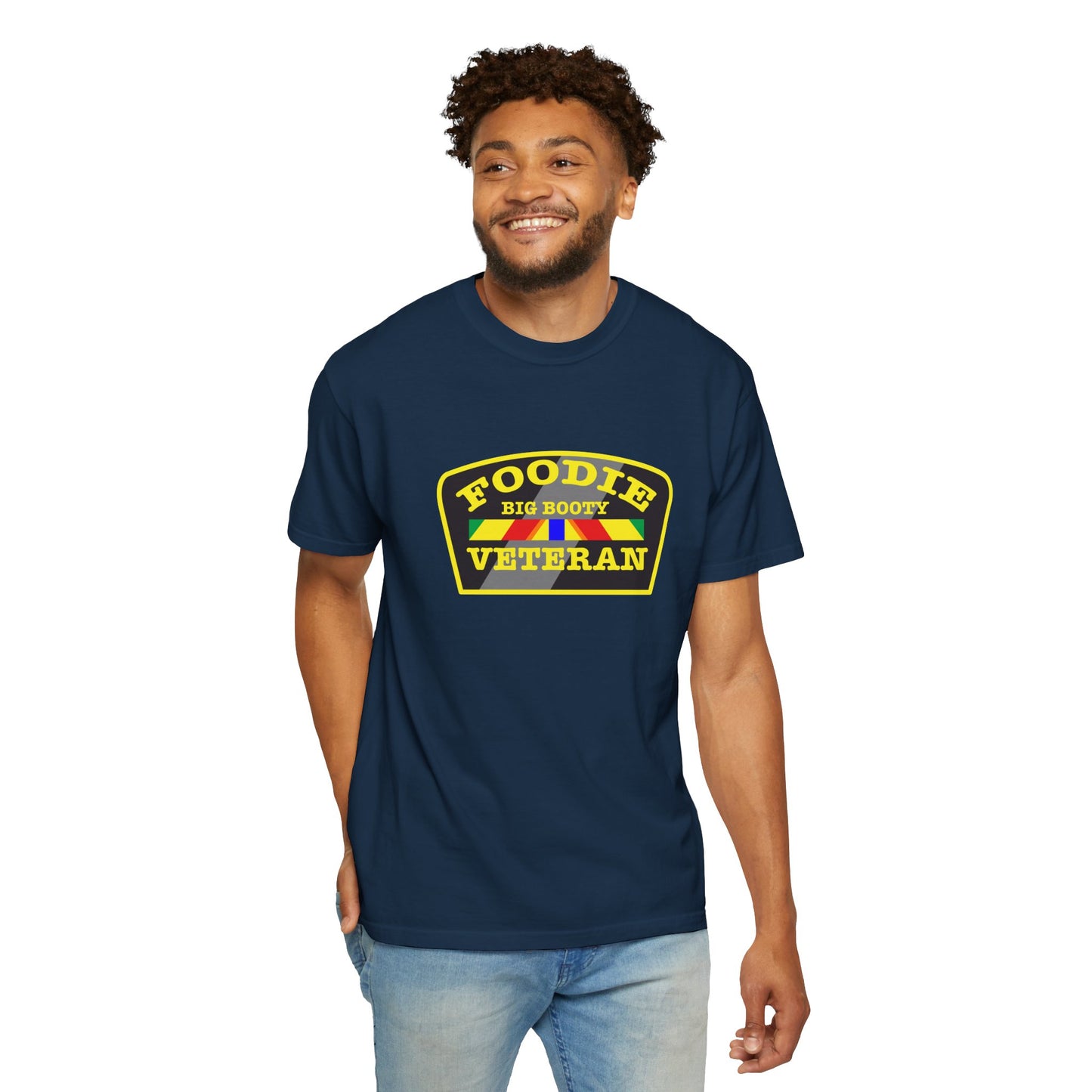 L.O.E.F Foodie Veteran BIG BOOTY Unisex Tee Shirt (Yellow)