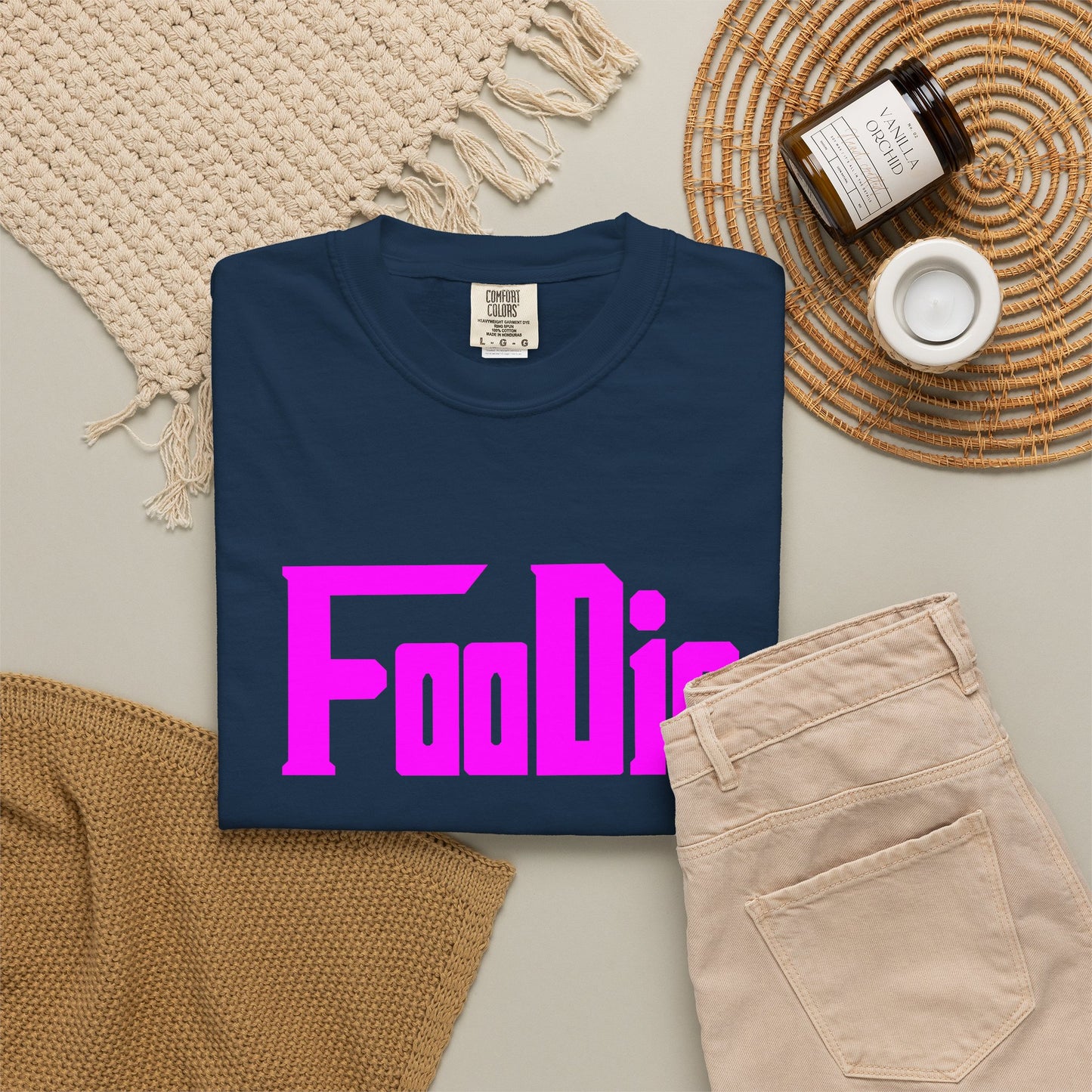 L.O.E.F Foodie Unisex Tee Shirt (Fuchsia)