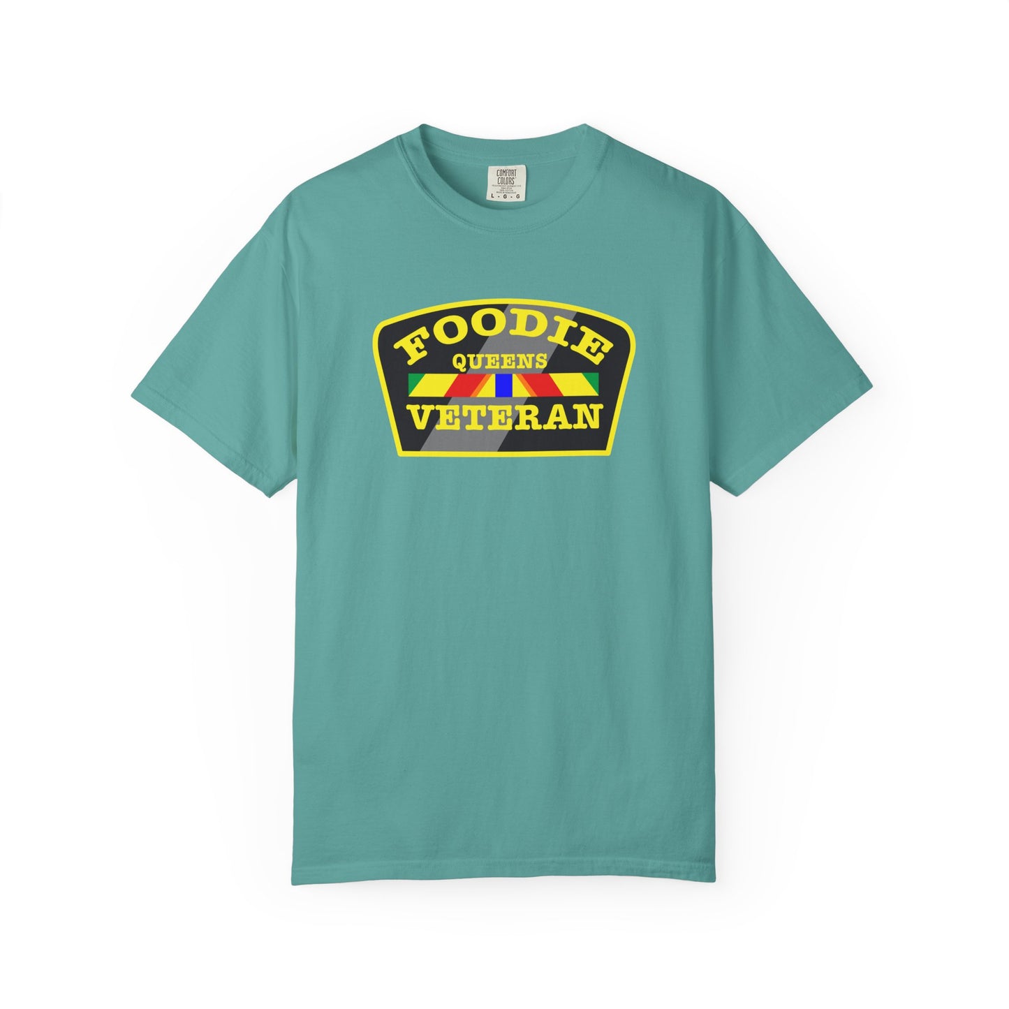 L.O.E.F Foodie Veteran QUEENS Unisex Tee Shirt (Yellow)
