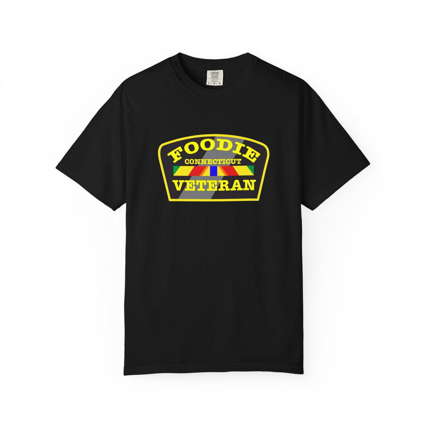 L.O.E.F Foodie Veteran CONNECTICUT Unisex Tee Shirt (Yellow)