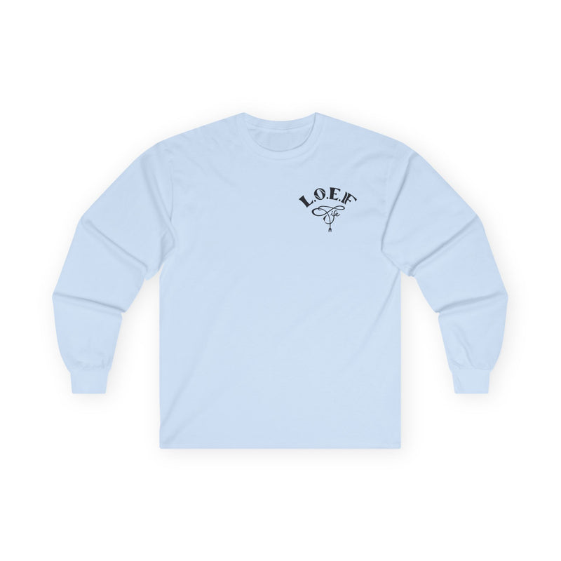 L.O.E.F Foodie 4Life Vegan Long Sleeve Tee (Dark Blue)