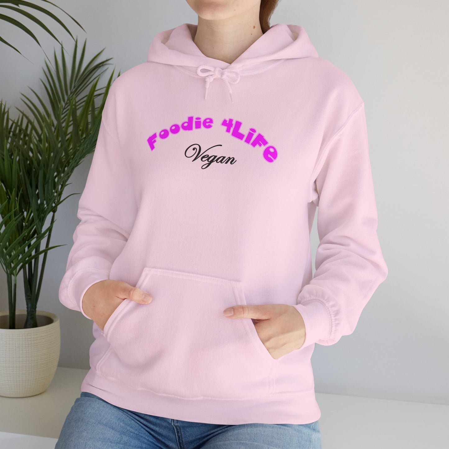 L.O.E.F Foodie 4Life Vegan Hoodie (Fuchsia)
