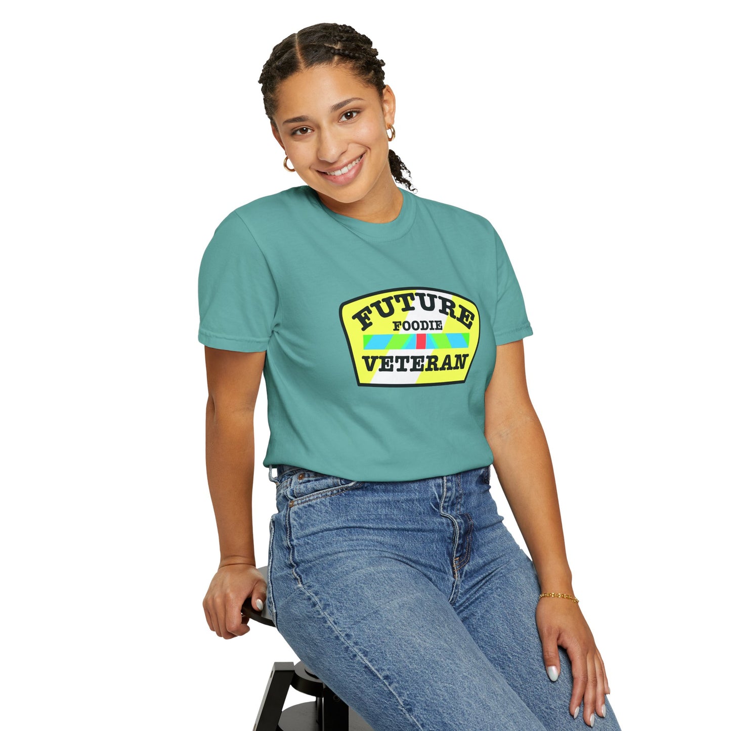 L.O.E.F Future Foodie Veteran Unisex Tee Shirt (Yellow and Black)