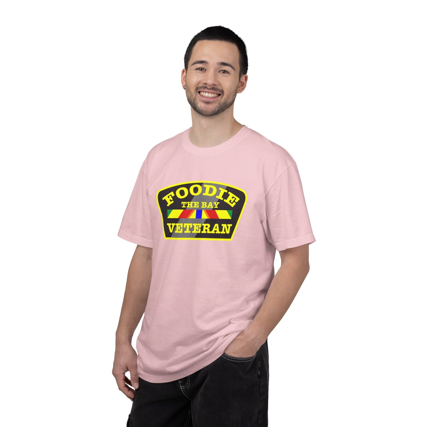 L.O.E.F Foodie Veteran THE BAY Unisex Tee Shirt (Yellow)