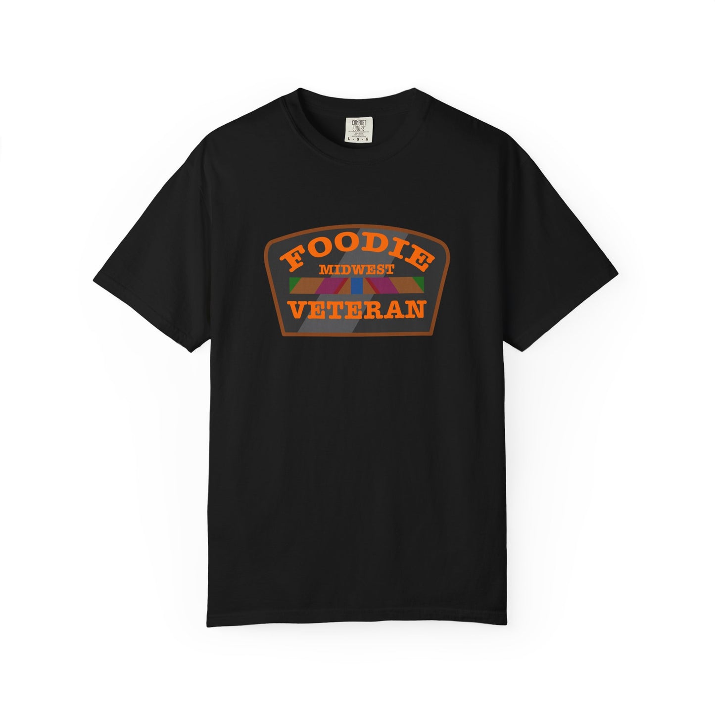 L.O.E.F Foodie Veteran MIDWEST Unisex Tee Shirt (Orange)