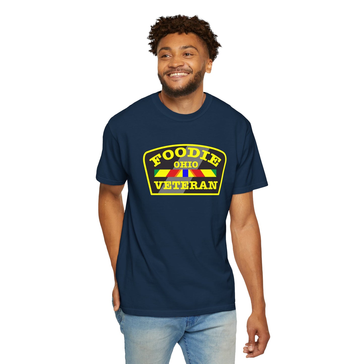 L.O.E.F Foodie Veteran OHIO Unisex Tee Shirt (Yellow)