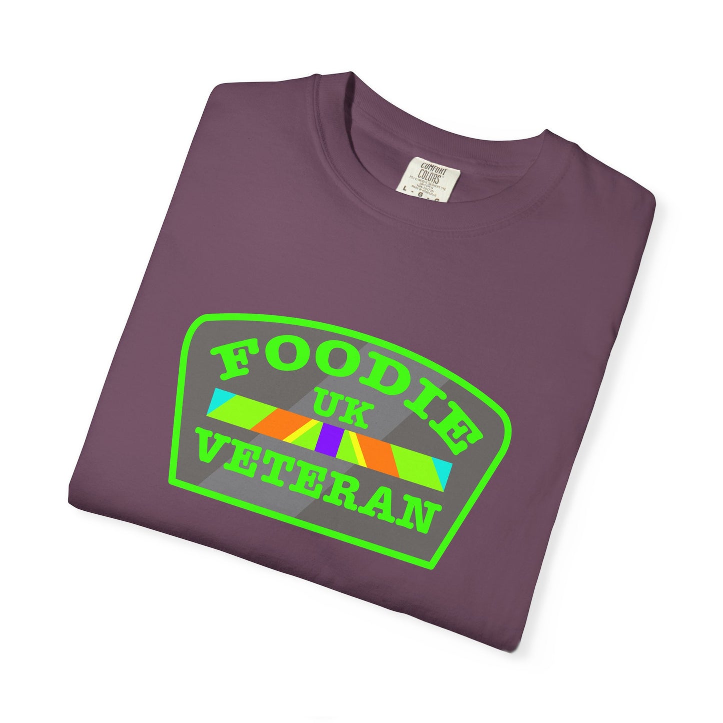 L.O.E.F Foodie Veteran UK Unisex Tee Shirt (Neon Green)