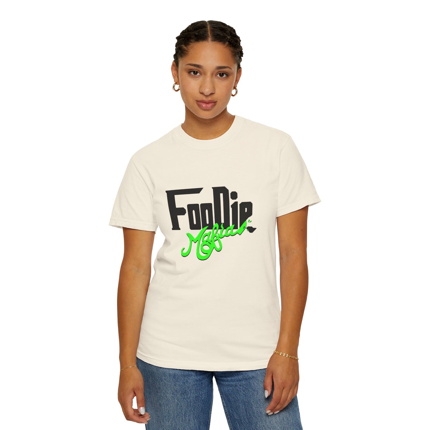 L.O.E.F Foodie Mafia Unisex Tee Shirt (Neon Green)
