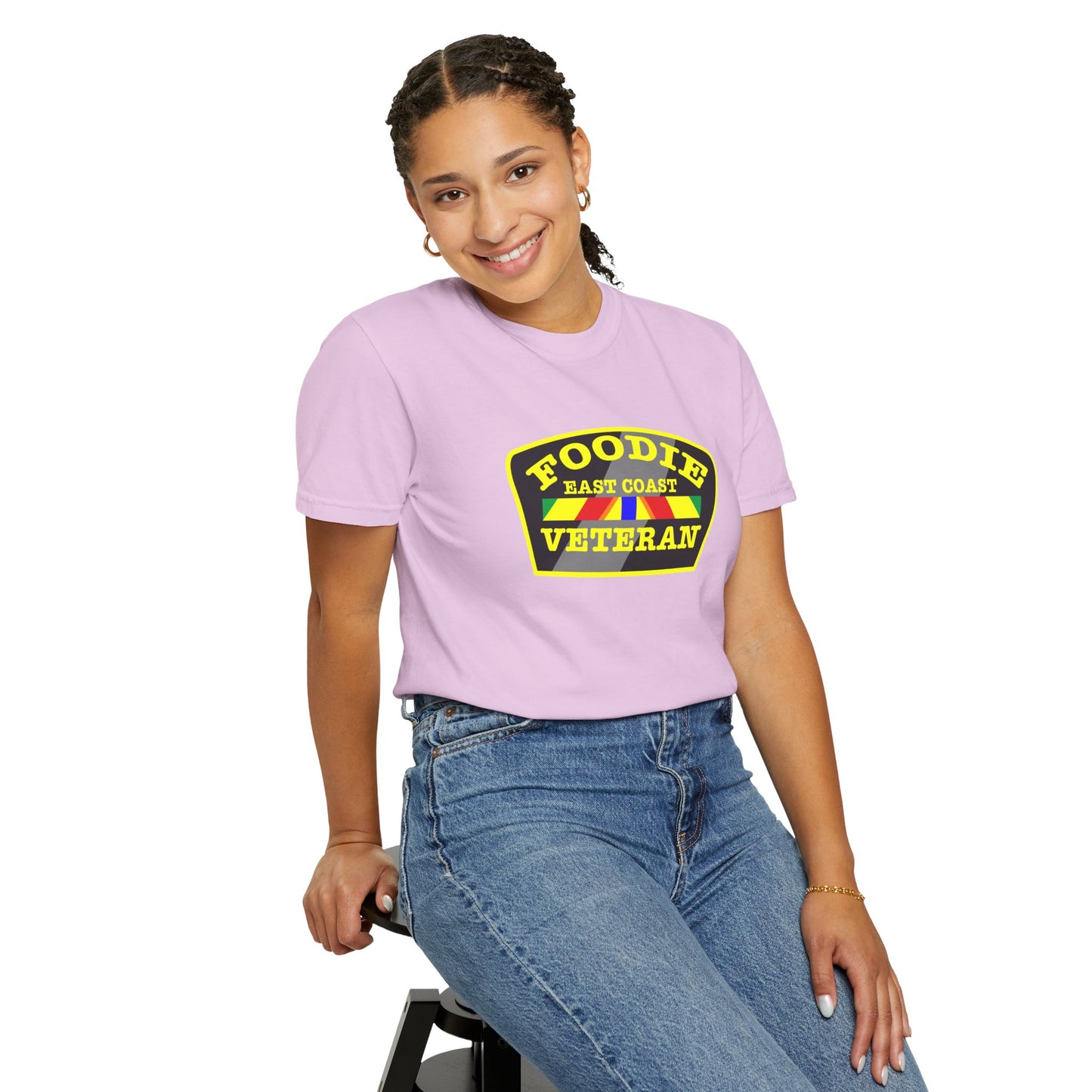 L.O.E.F Foodie Veteran EAST COAST Unisex Tee Shirt (Yellow)
