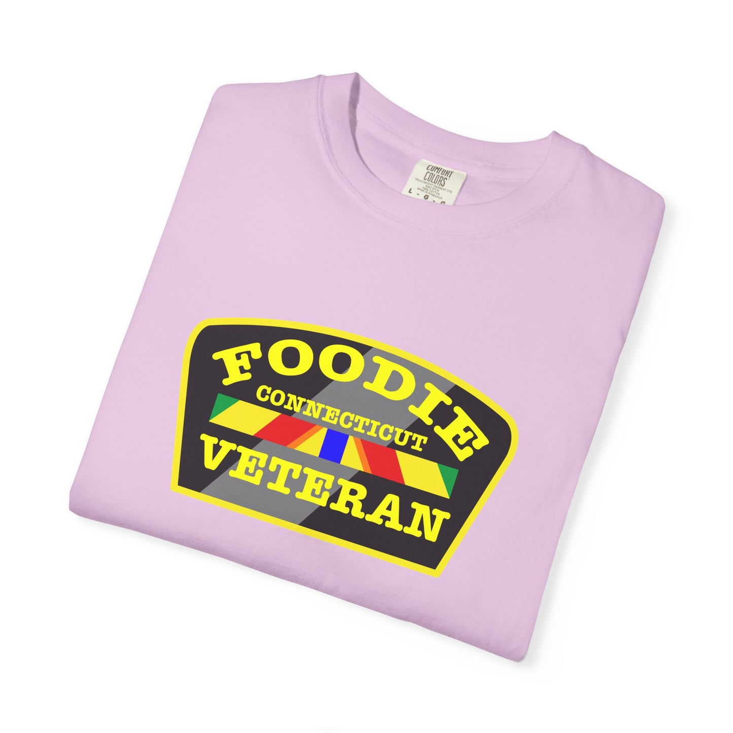 L.O.E.F Foodie Veteran CONNECTICUT Unisex Tee Shirt (Yellow)