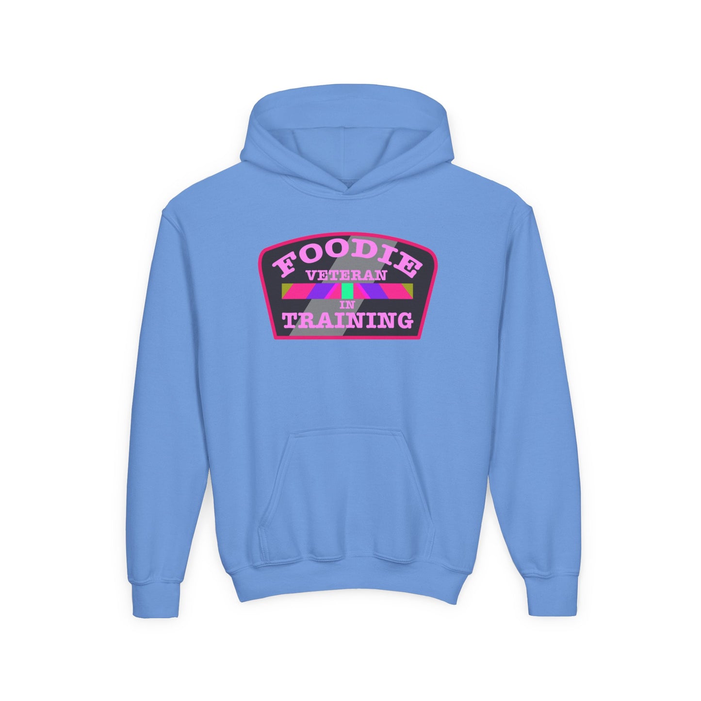 L.O.E.F Foodie Veteran In Training Youth Hoodie (Pink)