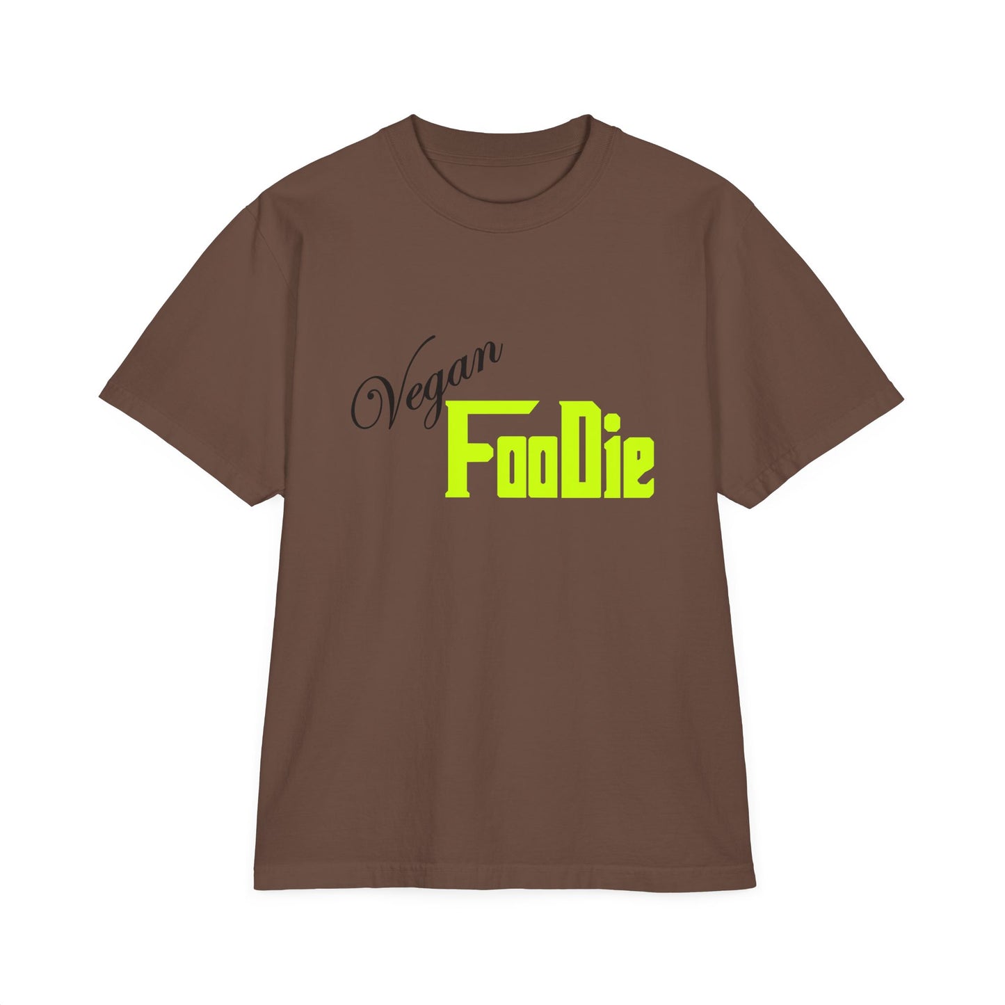 L.O.E.F Unisex Vegan Foodie Tee Shirt (Neon Yellow)