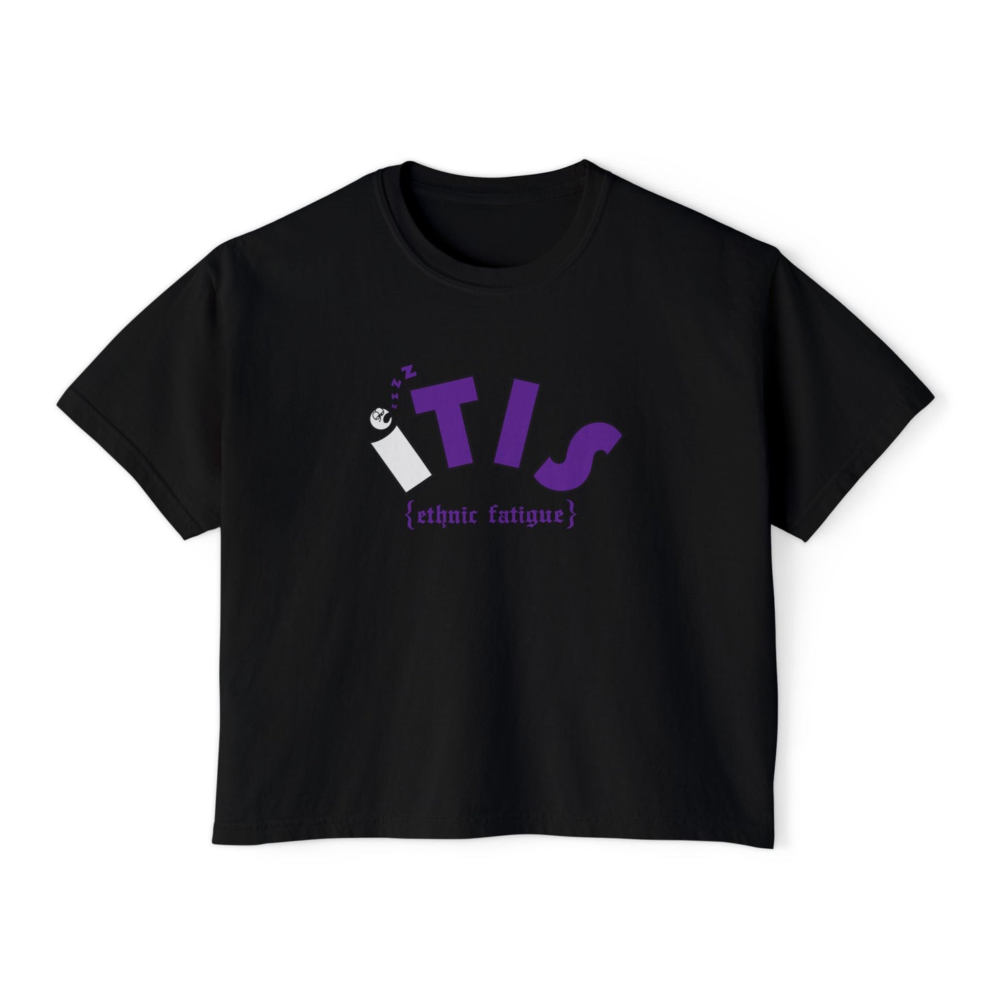 L.O.E.F ITIS Women Boxy Tee (Purple)