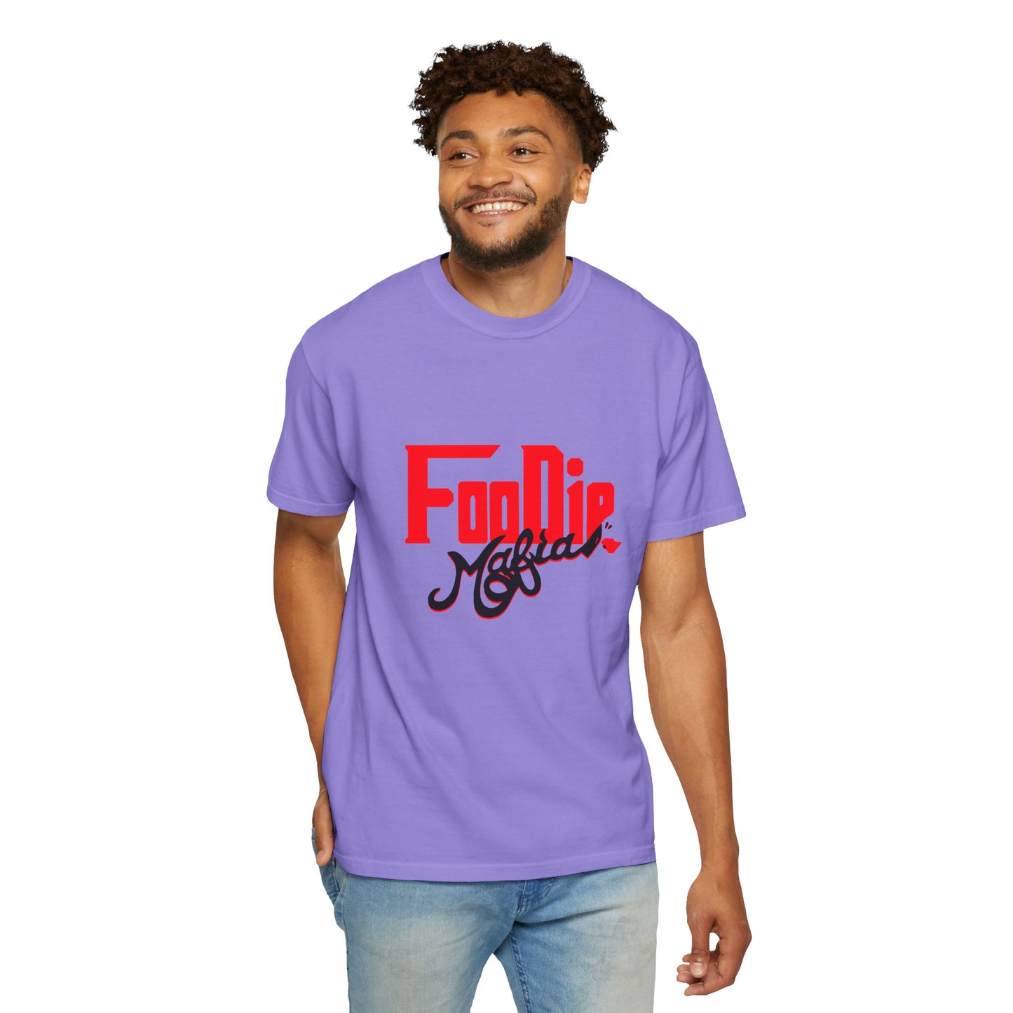 L.O.E.F Red Foodie Mafia Unisex Tee shirt (Black)