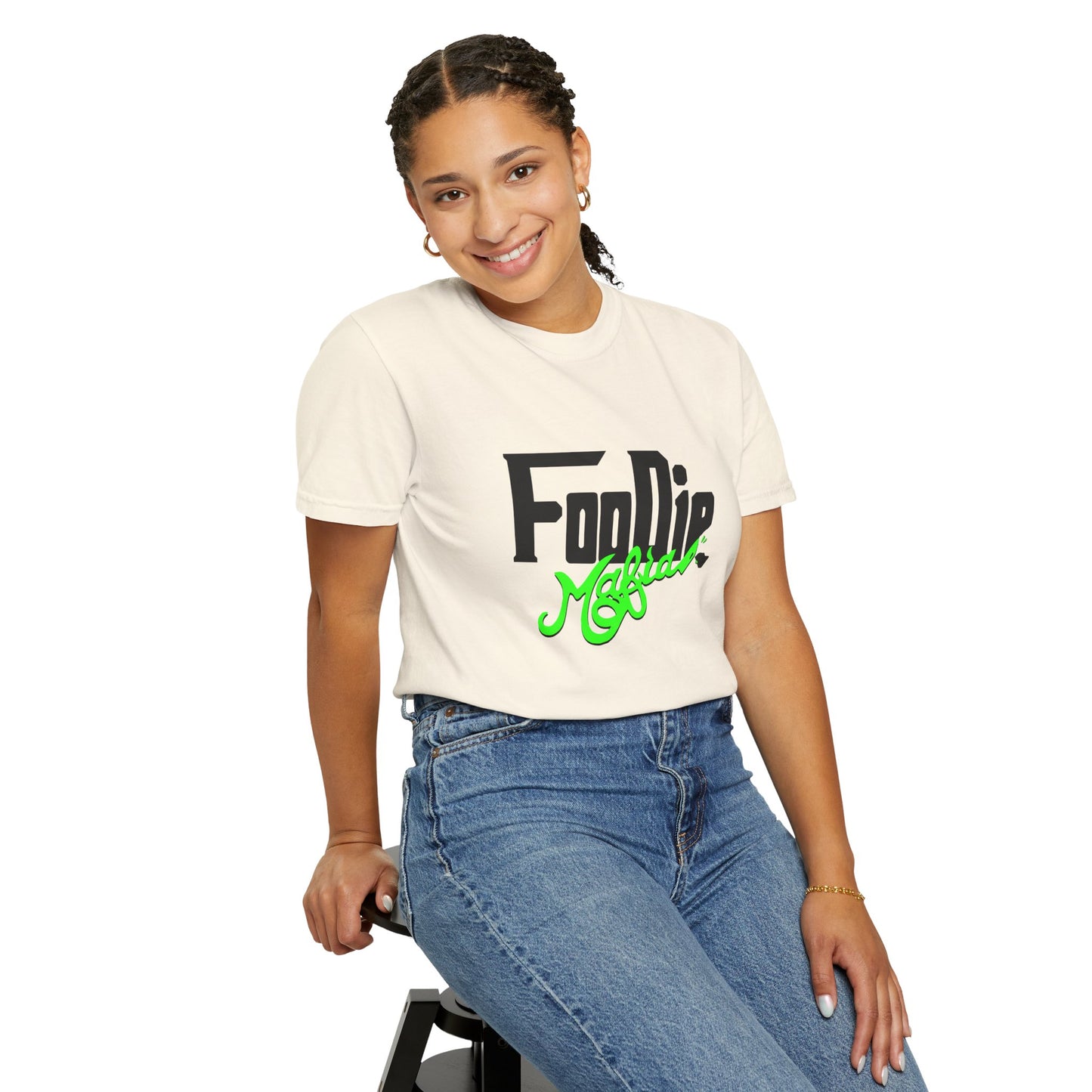 L.O.E.F Foodie Mafia Unisex Tee Shirt (Neon Green)